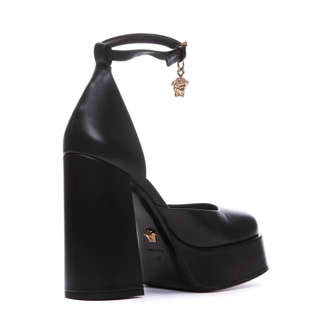 Versace o1s22i1n1024 Medusa Aevitas Pumps in Black Size US 8 / IT 38 - 3 Thumbnail