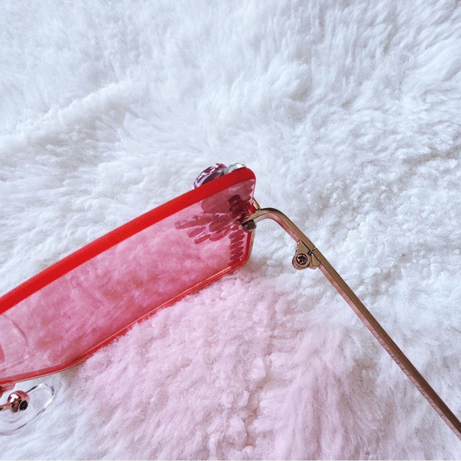 Other Nora Pink Square Sunglasses Size ONE SIZE - 10 Thumbnail