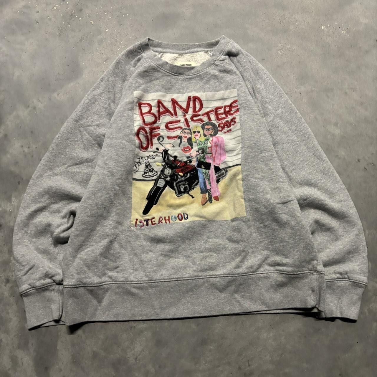 Japanese Brand × Vintage Crazy Vintage Y2K/2000s The Sisterhood Band Of Sisters Embroidered Streetwear Crewneck! Size L / US 10 / IT 46 - 1 Thumbnail