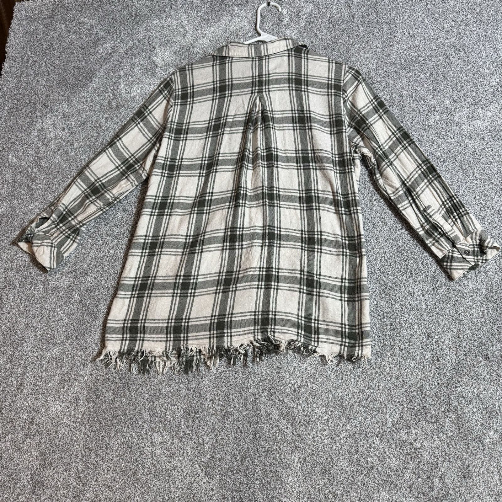 Other Hester & Orchard Shirt Women S Plaid Frayed Hem Y2K Inspired Size S / US 4 / IT 40 - 7 Thumbnail
