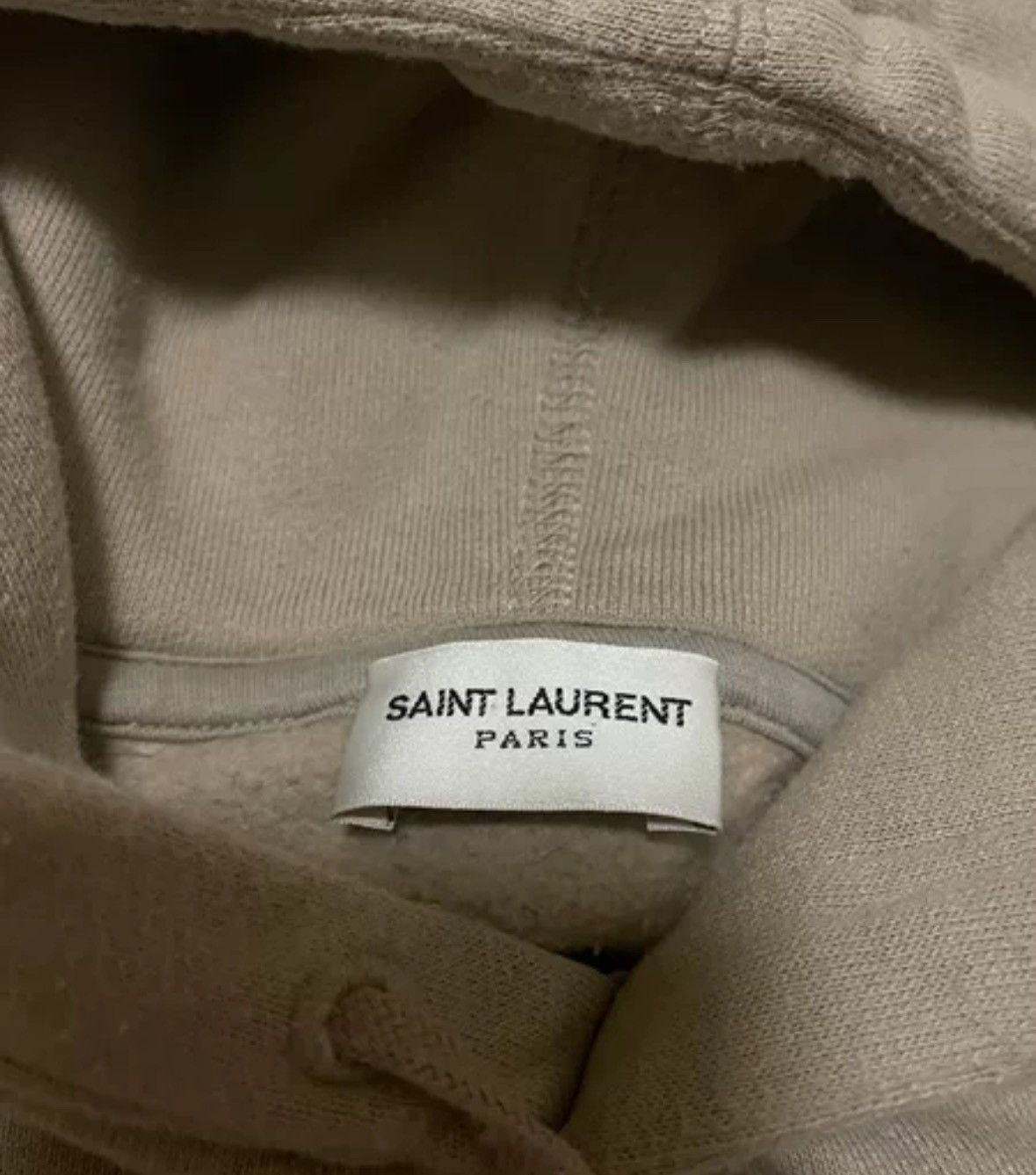 Saint Laurent Paris × Yves Saint Laurent Saint Laurent Men's Khaki Hoodie 2412-Nextarrow Size US L / EU 52-54 / 3 - 4 Thumbnail