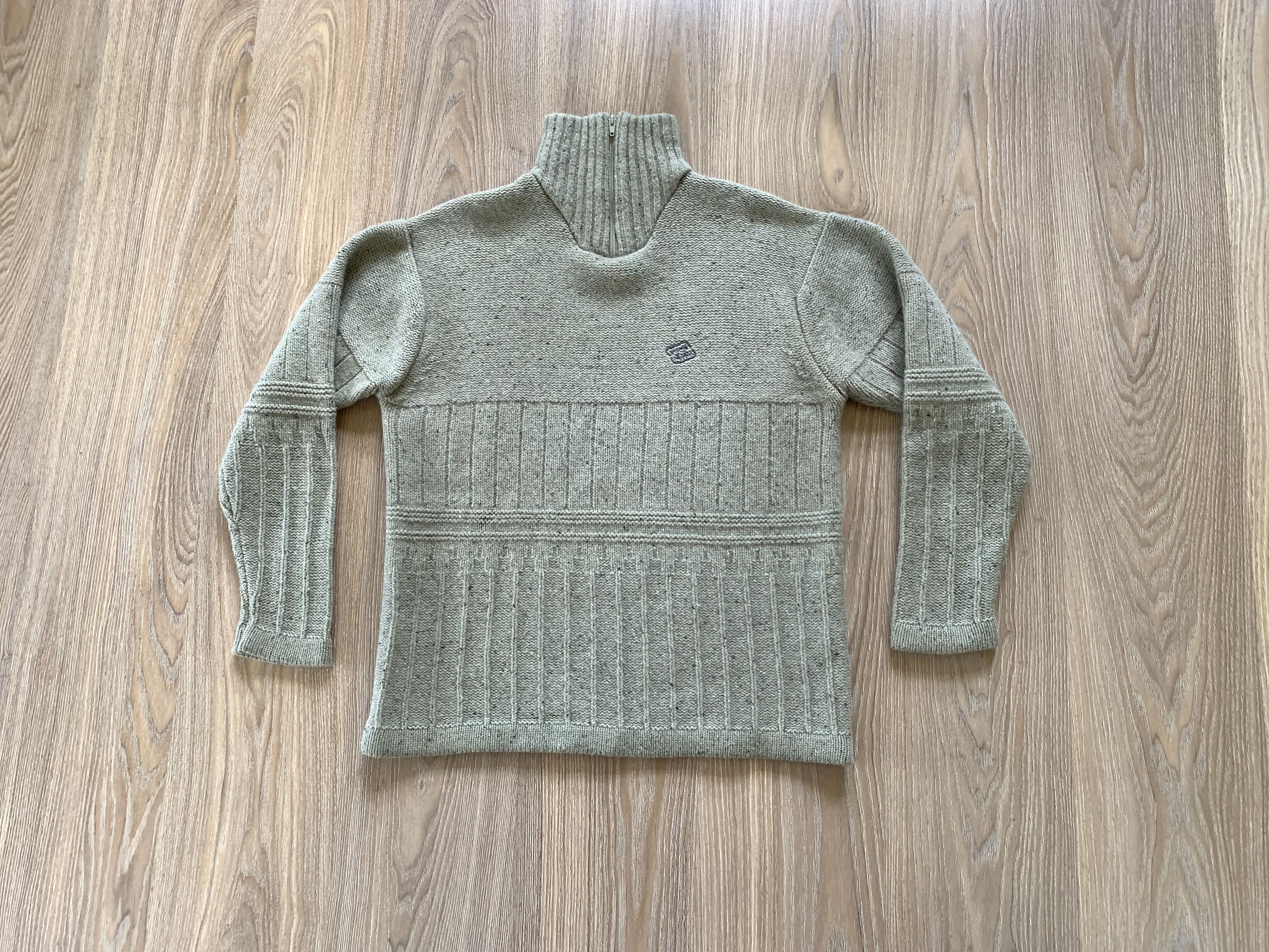 Billabong × Vintage Billabong Vintage Heavy Knit Wool Sweater Size US L / EU 52-54 / 3 - 1 Thumbnail