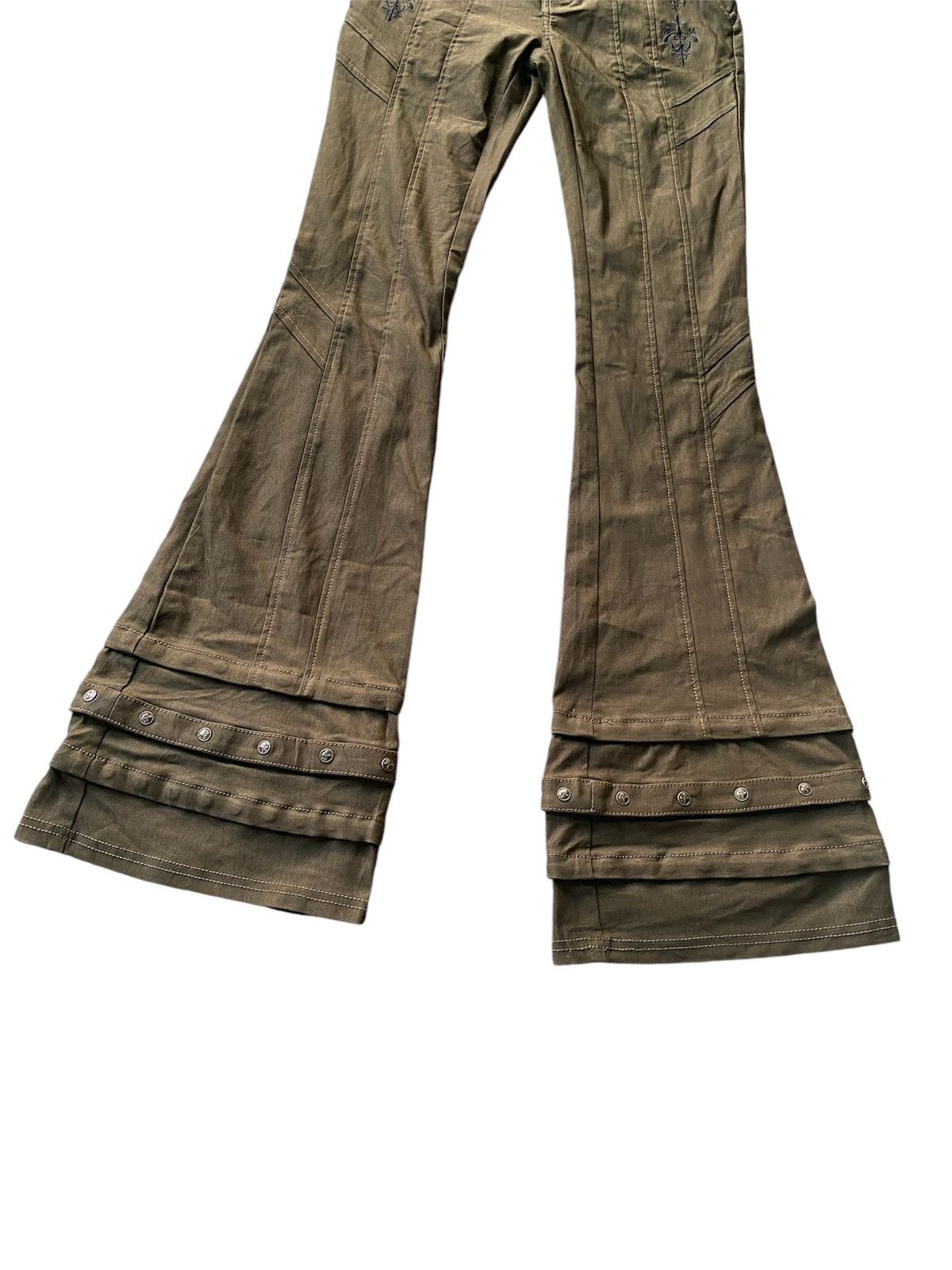Other Ozz croce laces up flared pants Size US 29 - 3 Thumbnail