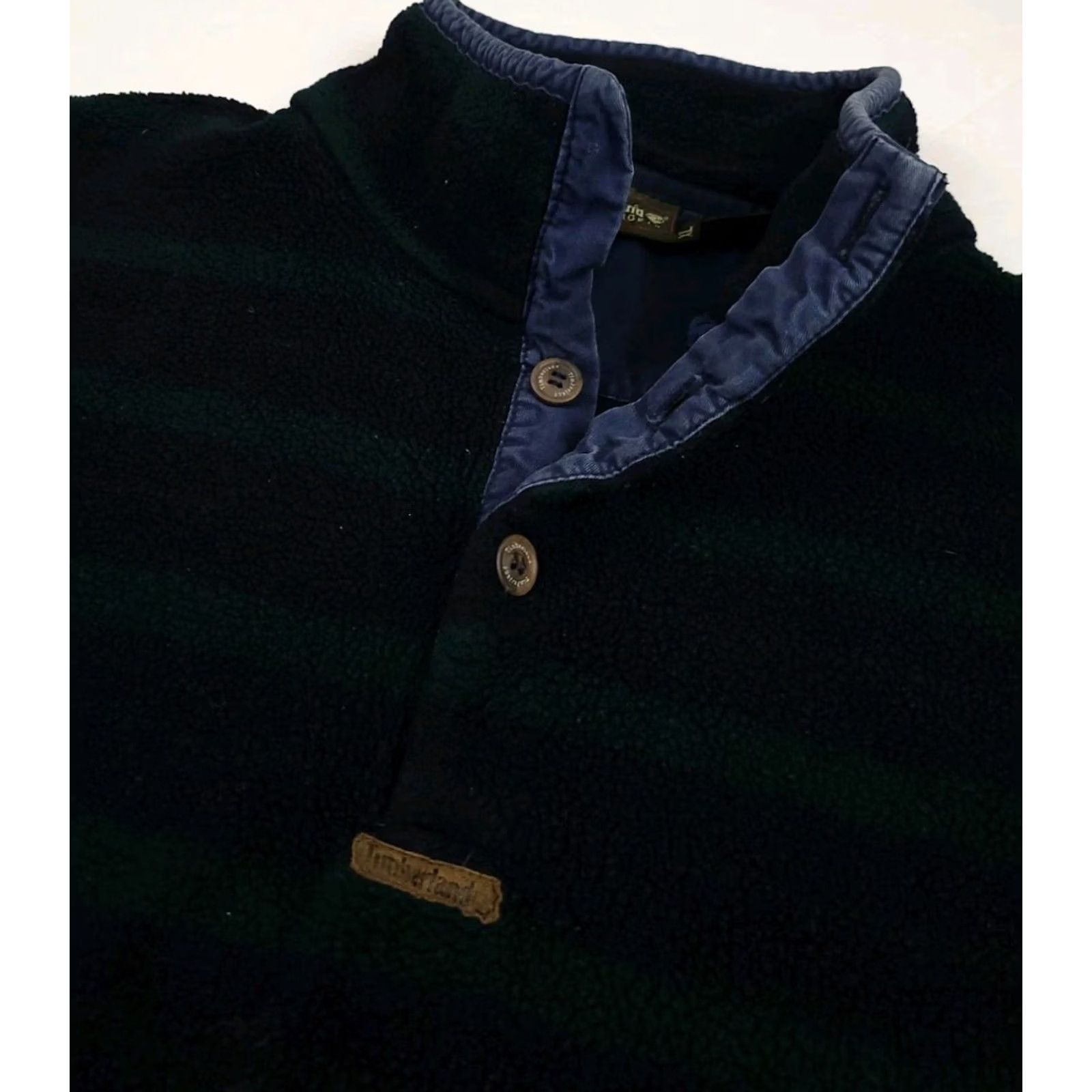Timberland VINTAGE Timberland Weathergear Striped Fleece Sweatshirt Pullover Men XL Blue 90s Size US XL / EU 56 / 4 - 3 Thumbnail