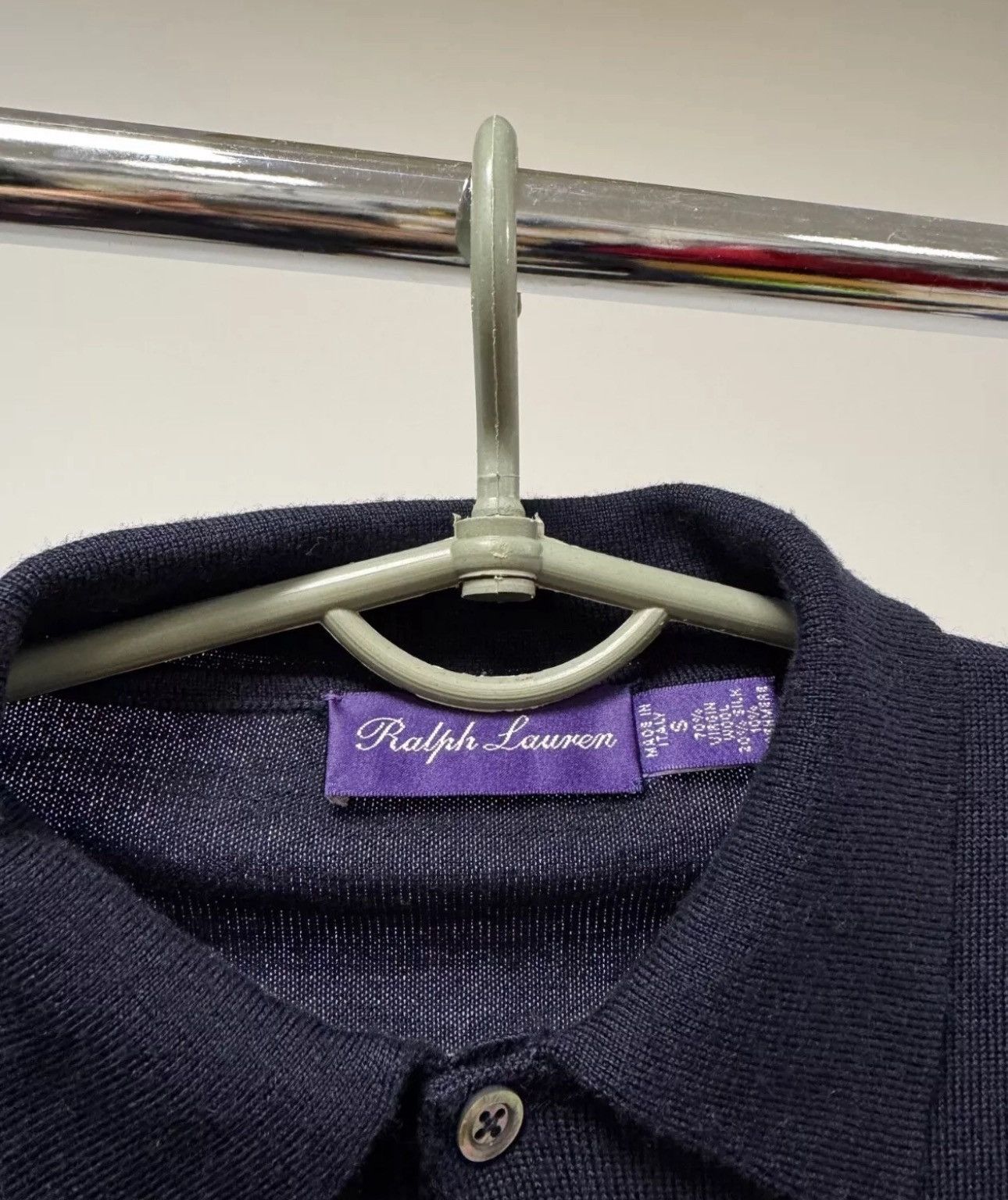 Ralph Lauren Purple Label Ralph Lauren Purple Label Sweater Polo Style Virgin Wool Silk Size US S / EU 44-46 / 1 - 2 Thumbnail
