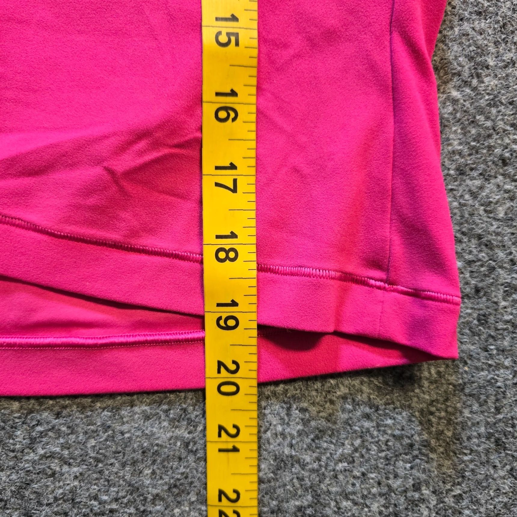 Athleta Athleta Top Women L Pink V Neck Cropped Long Sleeve Performance Workout Shirt Size L / US 10 / IT 46 - 6 Thumbnail