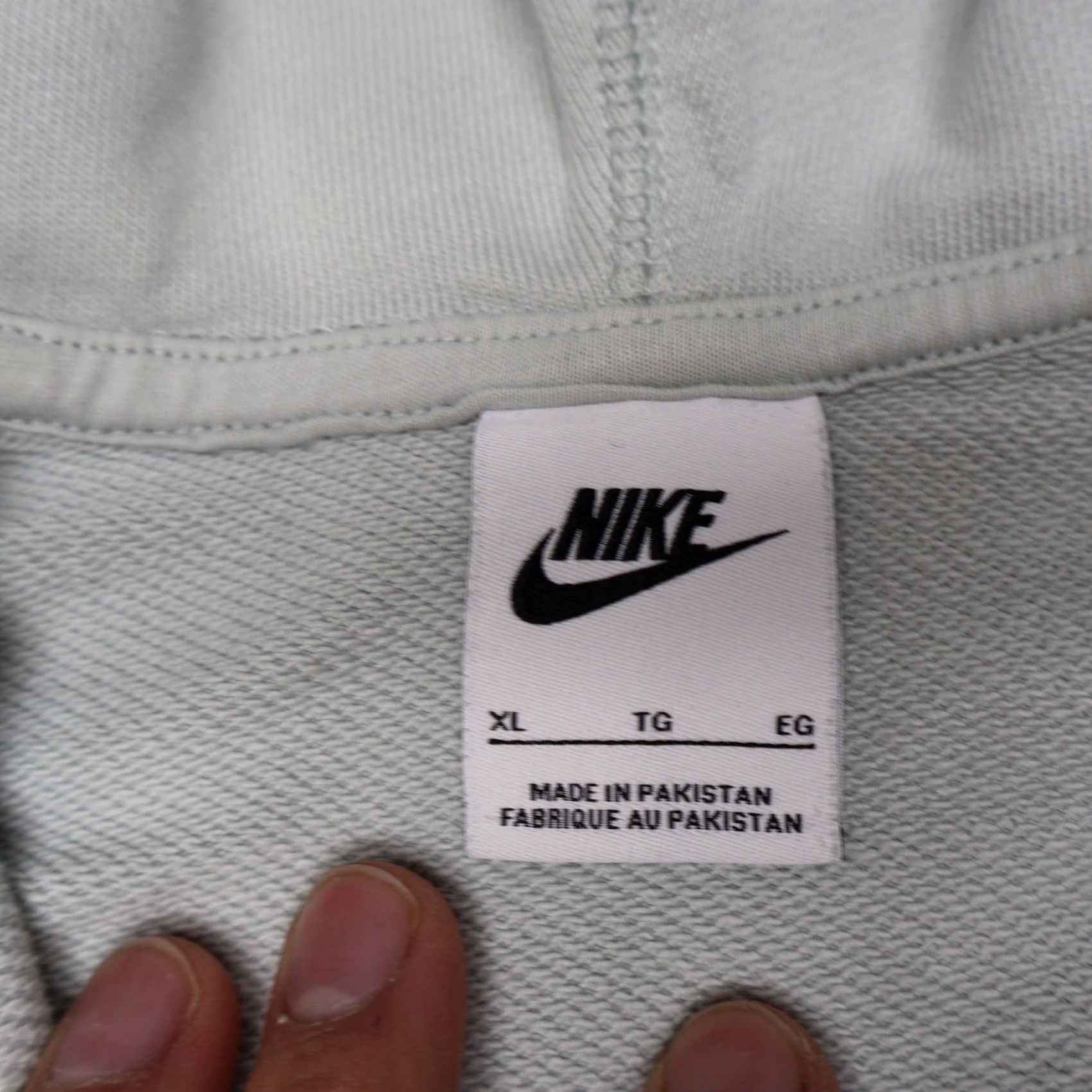 Nike Nike Hoodie Men XL Blue Wavy Swoosh 1/4 Zip Pullover Athleisure Casual Oversized Shirt Size US XL / EU 56 / 4 - 4 Thumbnail