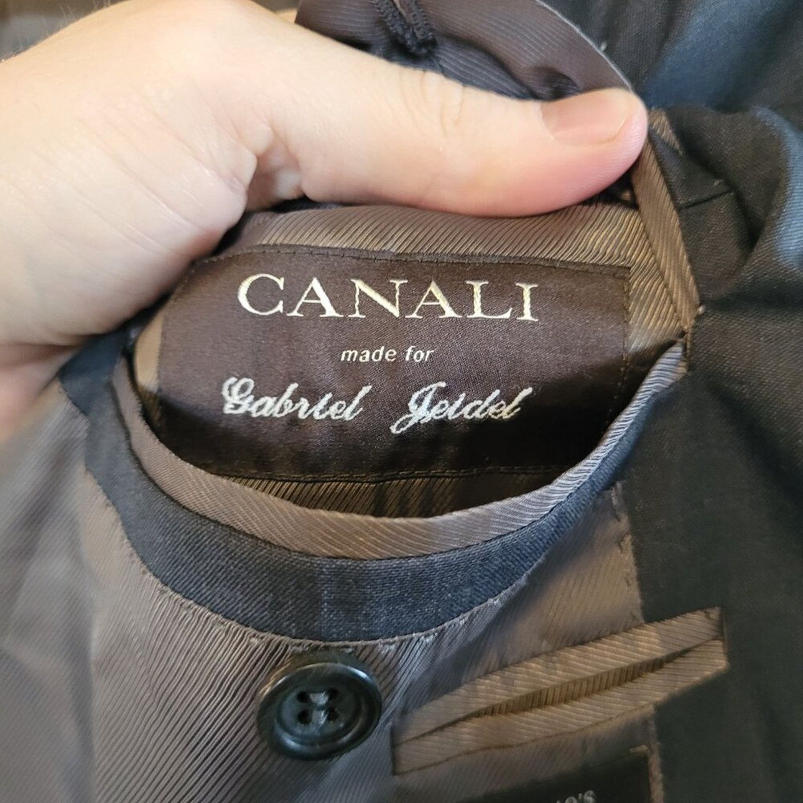 Canali Canali Made in Italy Super 140s Wool Suit Jacket US 44L Size 44L - 8 Thumbnail