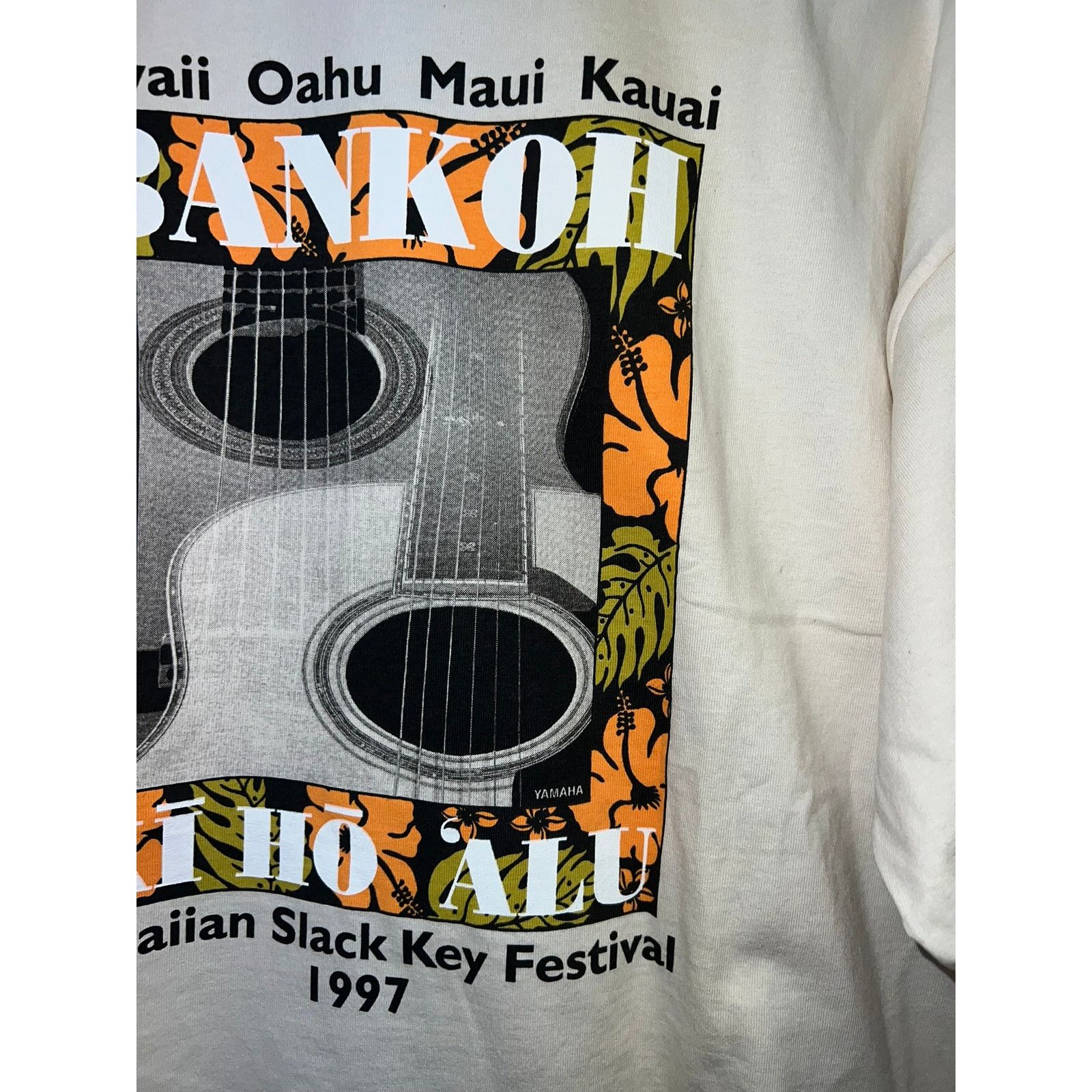 Vintage Vintage Hawaiian Slack Key Festival Shirt Bankoh Hawaii 90s Size US L / EU 52-54 / 3 - 9 Thumbnail