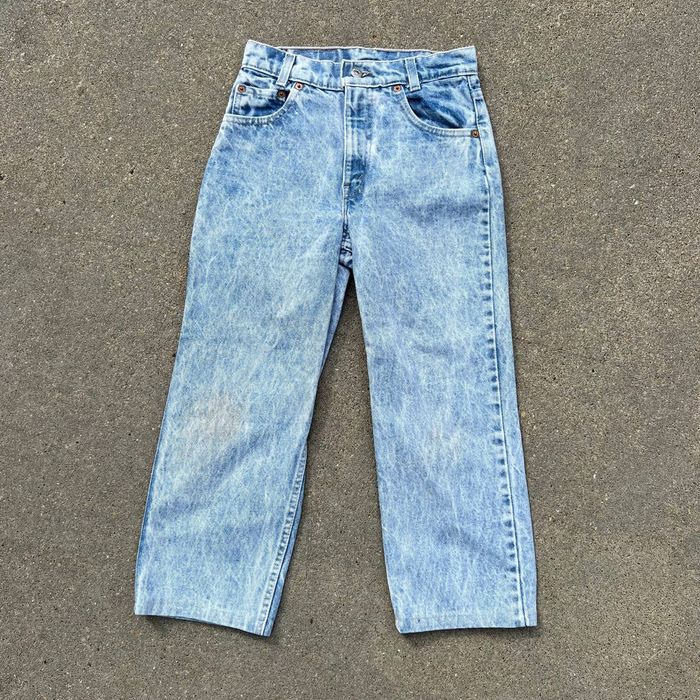 Levi's Vintage 80s Levi’s 505 student fit acid wash jeans | Grailed