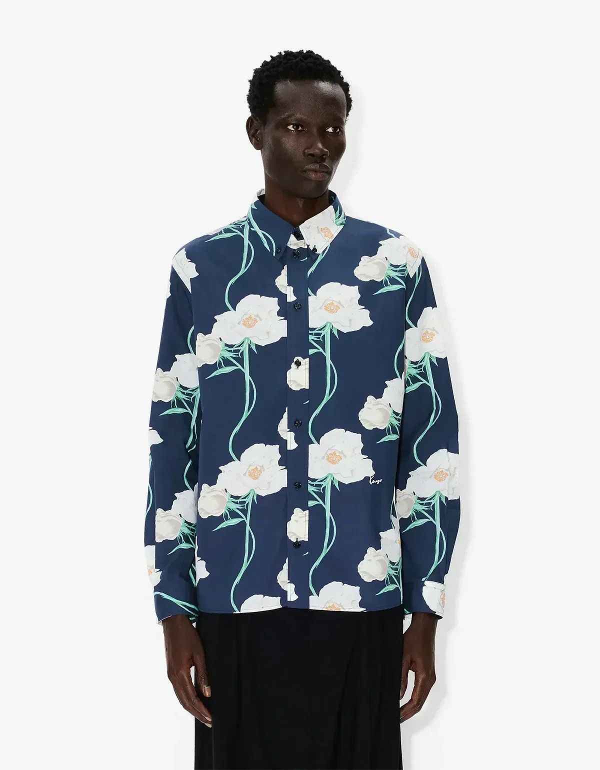 Kenzo Kenzo Archive Rose Blue Shirt SIZE 40 Size US L / EU 52-54 / 3 - 2 Thumbnail