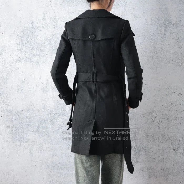 Burberry Burberry Black Wool Belt Coat. Size XS / US 0-2 / IT 36-38 - 5 Thumbnail