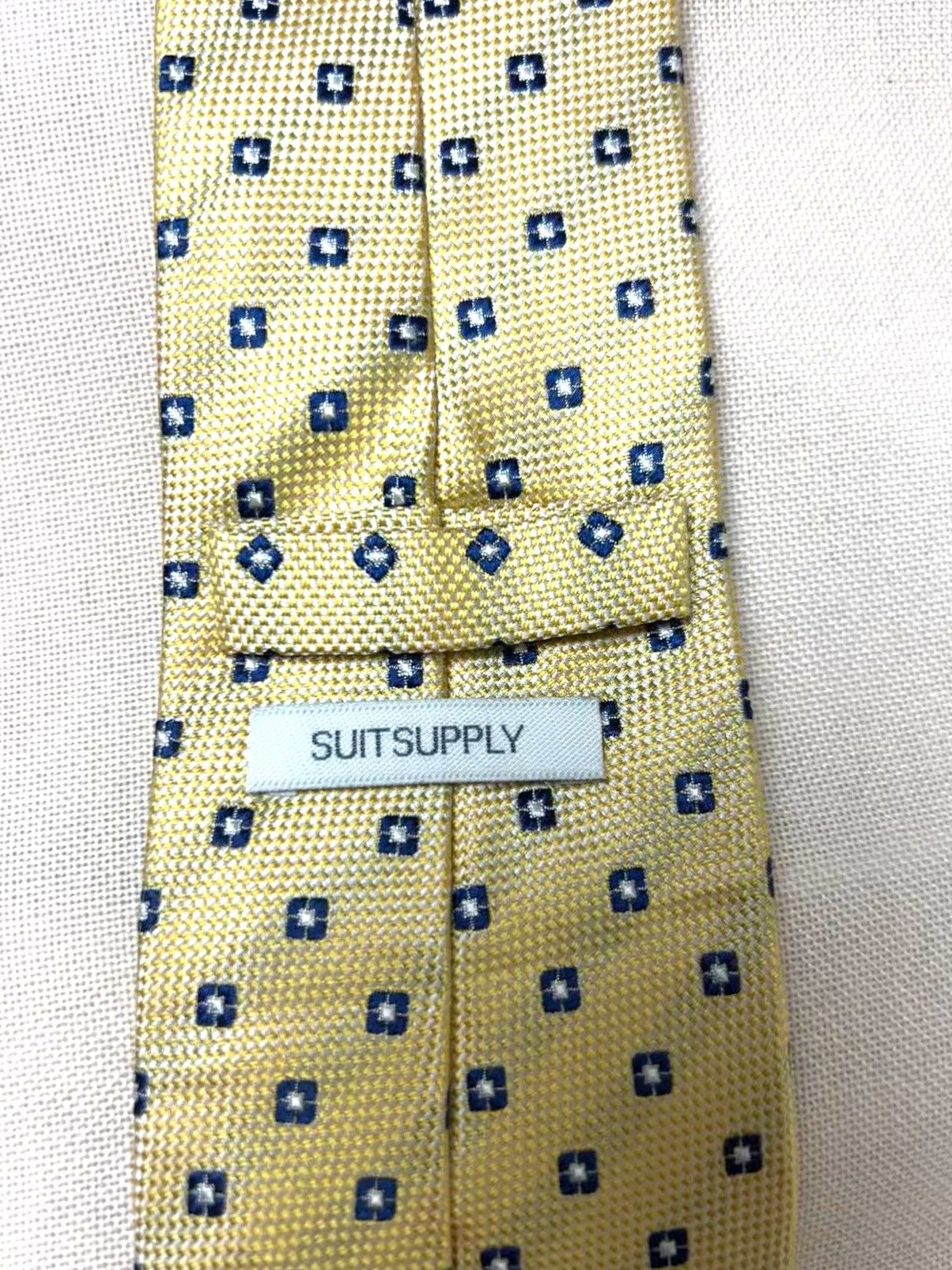 Suitsupply Suitsupply yellow geometric Silk Mens Tie Size ONE SIZE - 6 Thumbnail