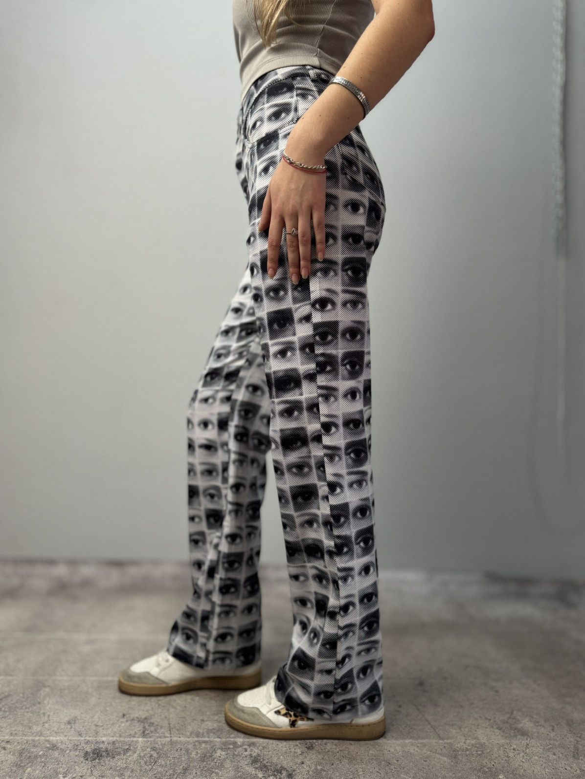 Other VINTAGE REGULAR EYE PRINT JEANS PANTS JPG STYLE PAUL GAUTIER Size US 29 - 3 Thumbnail