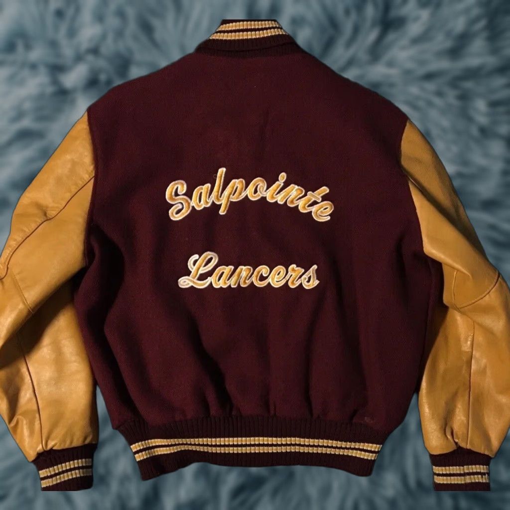 Vintage Vtg 80s Salpointe School Varsity Letterman Jacket 44 Football Track Grunge 70s Size US S / EU 44-46 / 1 - 1 Thumbnail