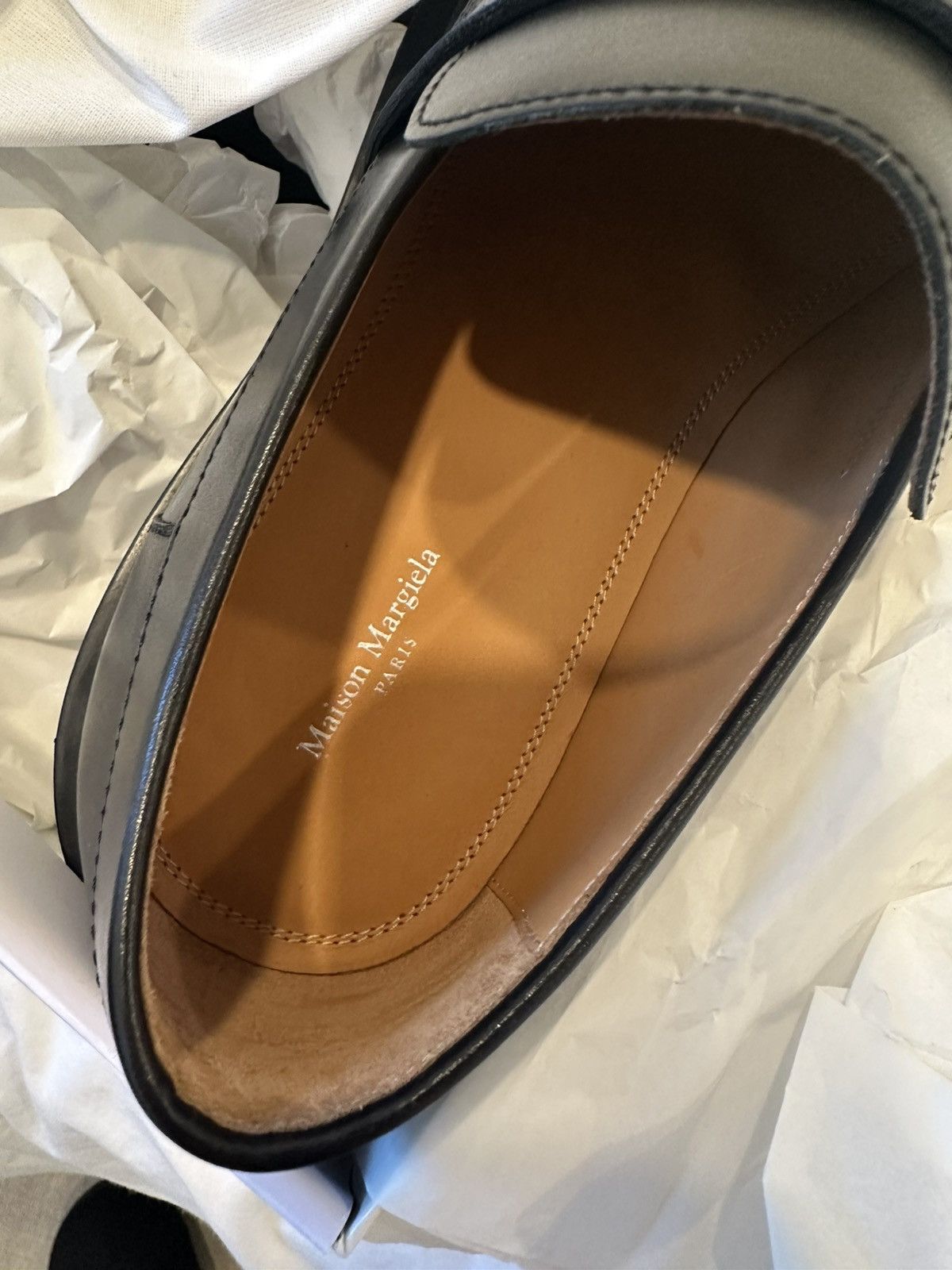 Maison Margiela Maison Margiela Black Leather Loafers Size US 8 / EU 41 - 6 Thumbnail