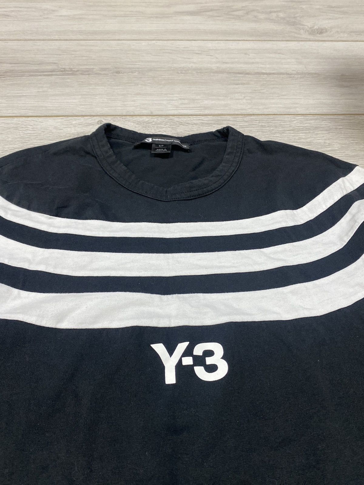 Yohji Yamamoto Y-3 Yohji Yamamoto x Adidas long t-shirt around stripes Size US S / EU 44-46 / 1 - 5 Thumbnail