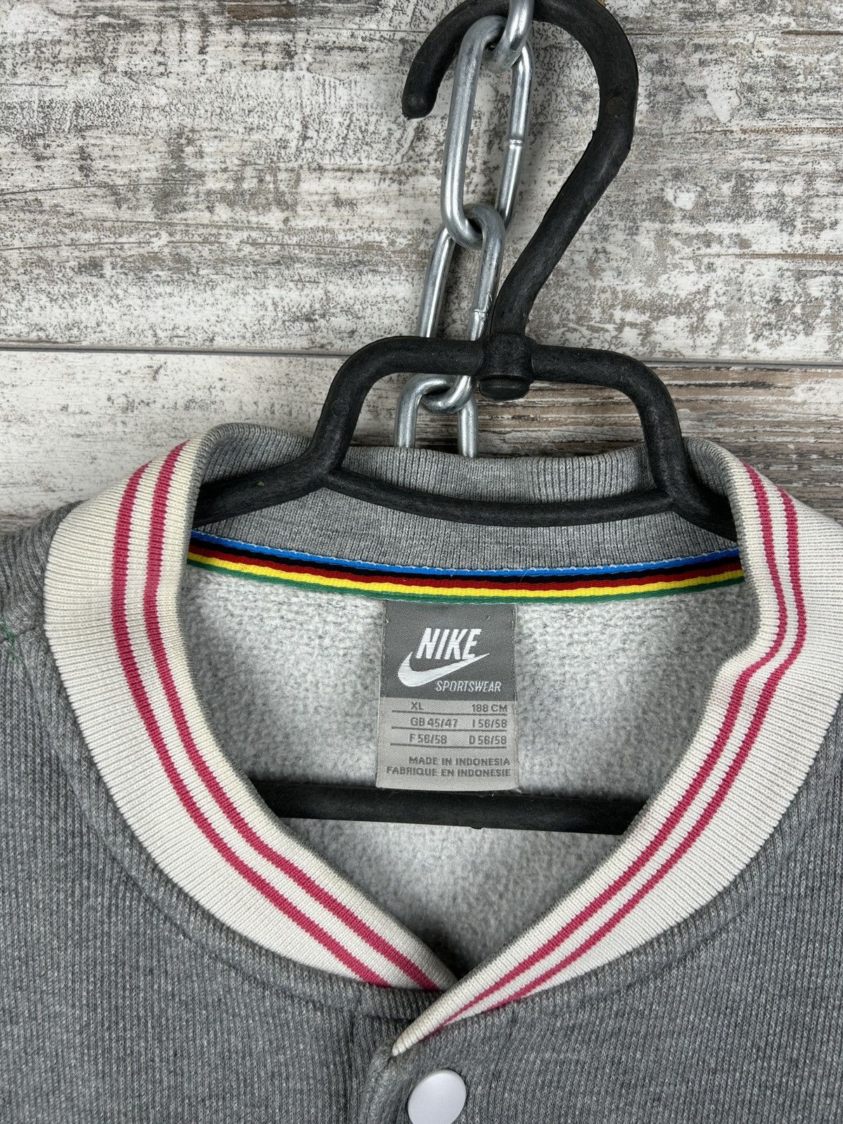 Nike × Vintage Mens Vintage Nike bombers sweatshirt y2k rare streetwear acg Size US XL / EU 56 / 4 - 3 Thumbnail