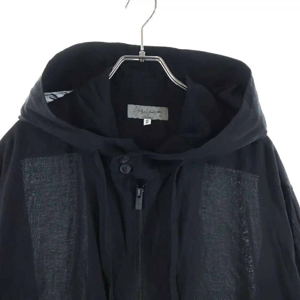 Yohji Yamamoto Yohji Yamamoto POUR HOMME 24SS LAWN A ZIPPER HOOD Size US M / EU 48-50 / 2 - 3 Thumbnail
