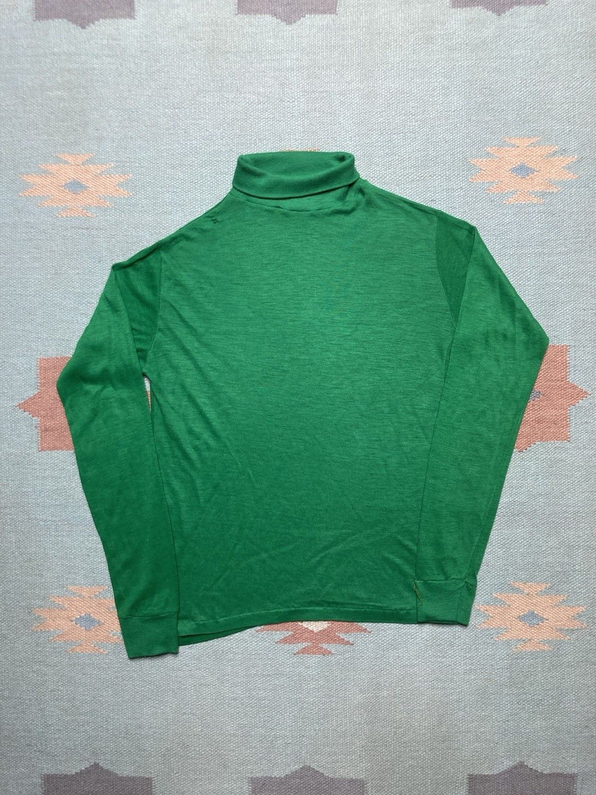 Vintage 60s 70s long sleeve t shirt roll neck soft 18 men’s small Size US S / EU 44-46 / 1 - 1 Thumbnail