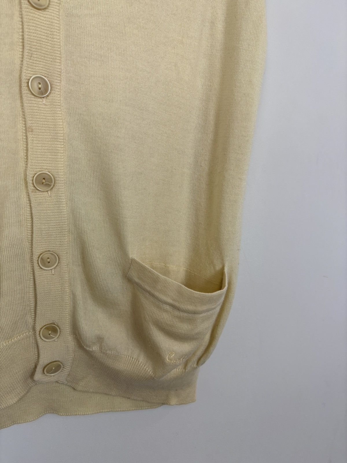 Pierre Cardin Vintage Pierre Cardin Men’s Yellow Wool Knit Vest Sweater Size US S / EU 44-46 / 1 - 5 Thumbnail
