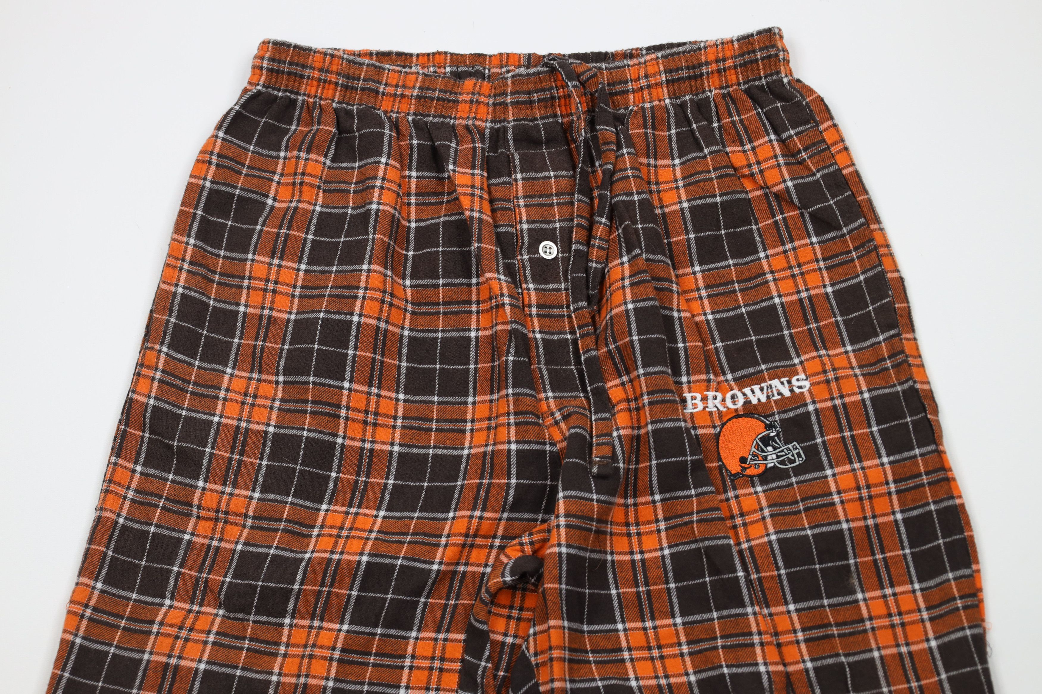 Vintage Vintage Y2K NFL Cleveland Browns Football Flannel Pants Size US 34 / EU 50 - 2 Thumbnail