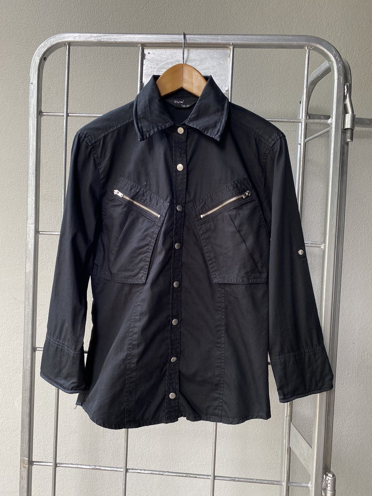 Japanese Brand × Seditionaries Witches‘ Sabbath Y2K Punk Double Pockets Zipper Black Shirt Size S / US 4 / IT 40 - 1 Thumbnail