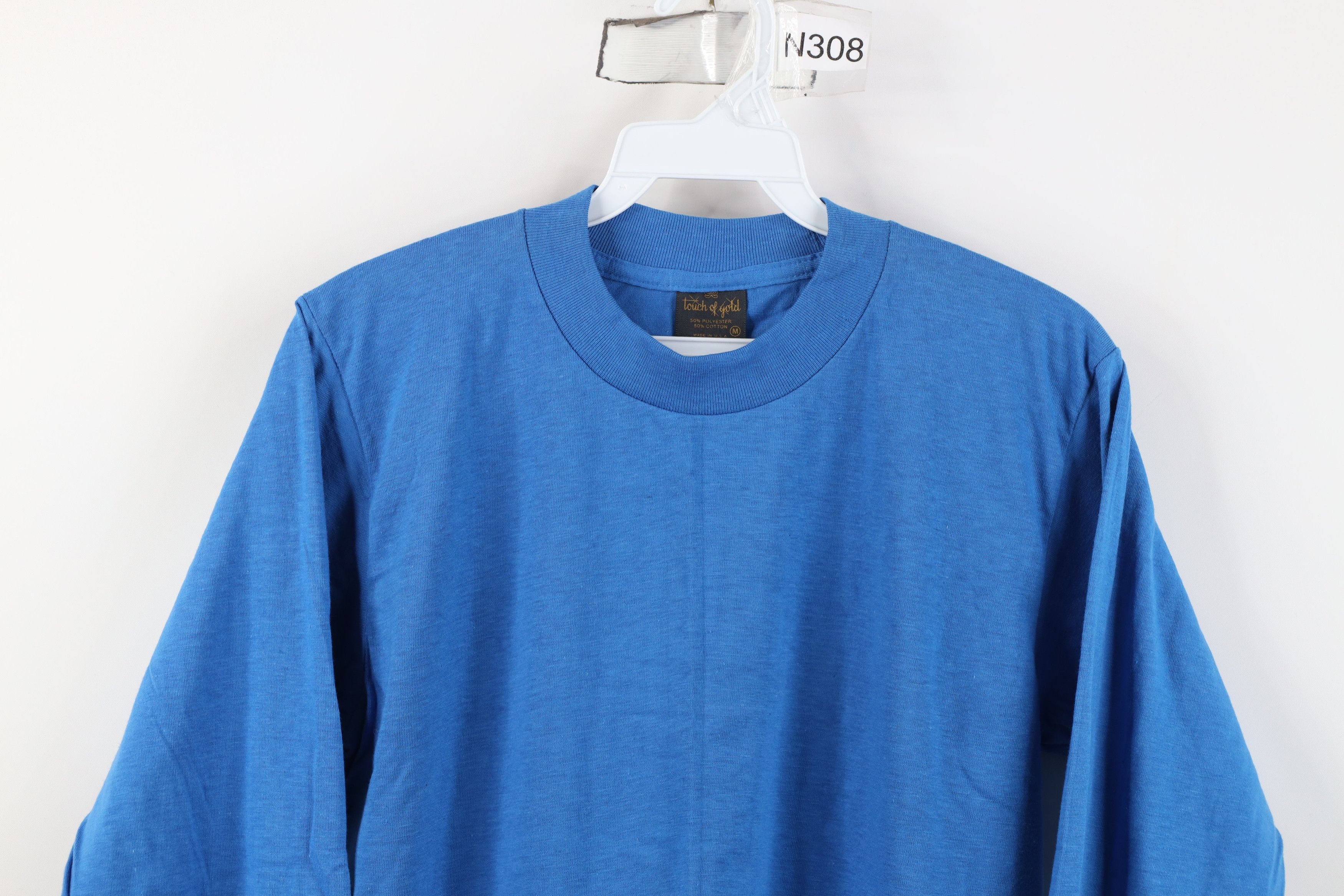 Vintage Vintage 70s 80s Streetwear Long Sleeve T-Shirt Blue USA Size US M / EU 48-50 / 2 - 2 Thumbnail