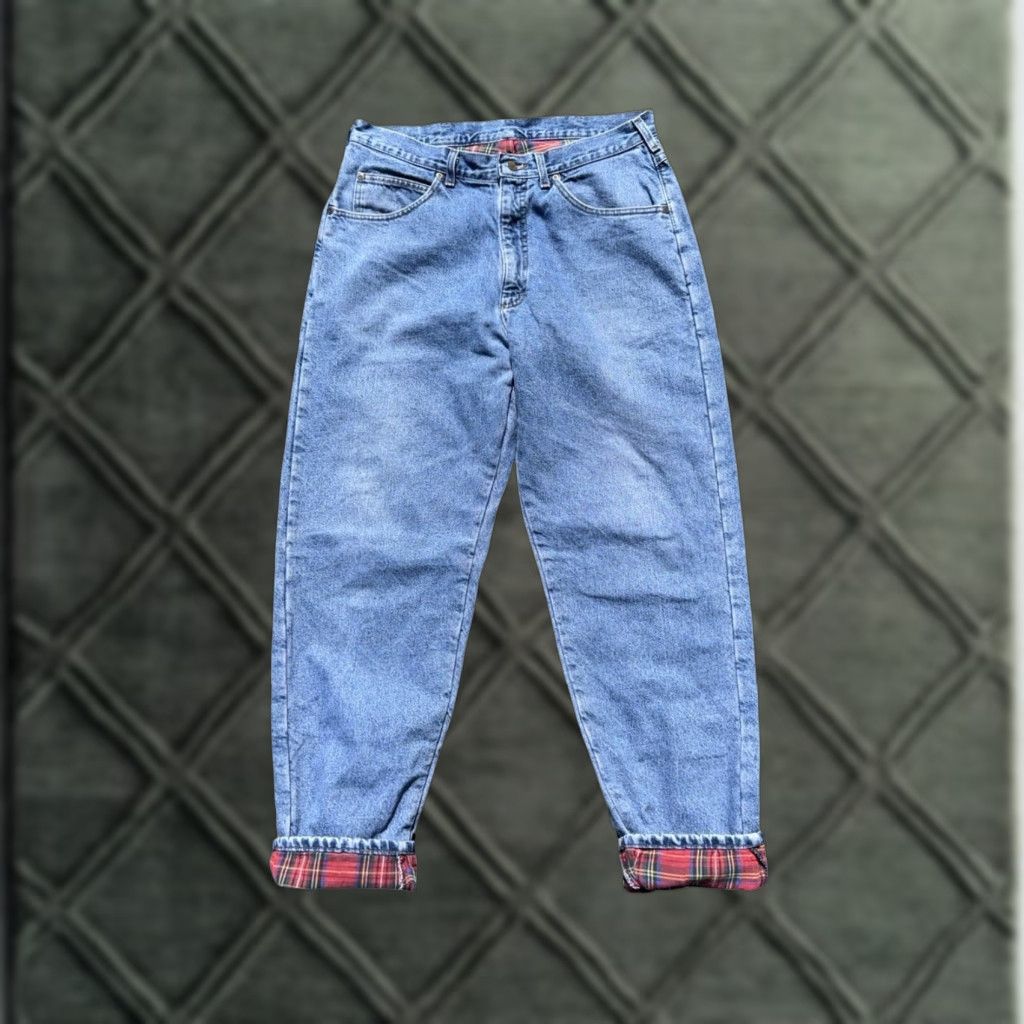 Vintage VINTAGE LL Bean Jeans Men's Denim Lined Blue 90s Made in USA Size 38 Regular Straight USA Mens Size US 38 / EU 54 - 1 Thumbnail