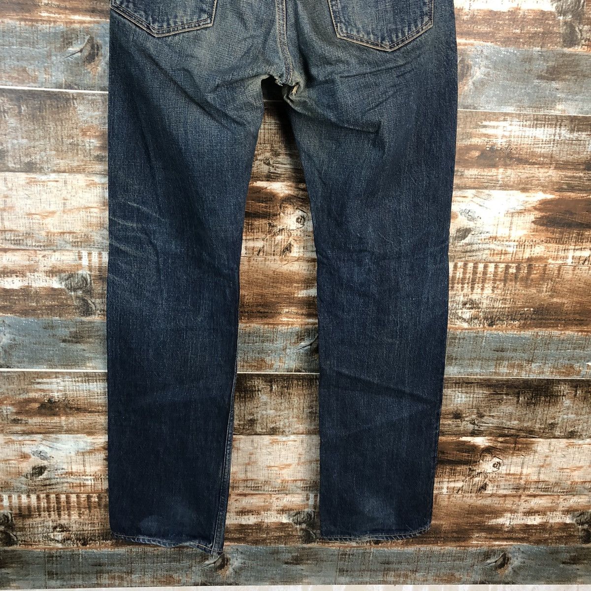 HOLLYWOOD RANCH MARKET DLL HRM Hollywood Ranch Market Blue Denim jeans Pants #C131 Size US 33 - 14 Thumbnail