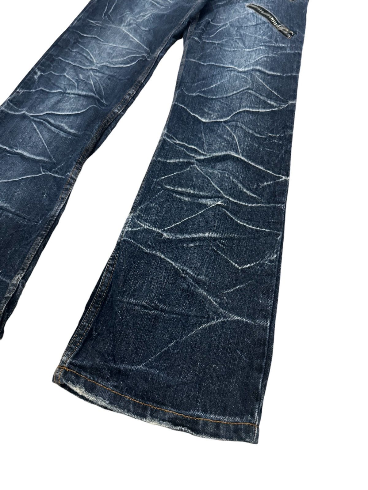 If Six Was Nine Vintage Nylaus Japan Double Waist Jeans Size US 33 - 3 Thumbnail