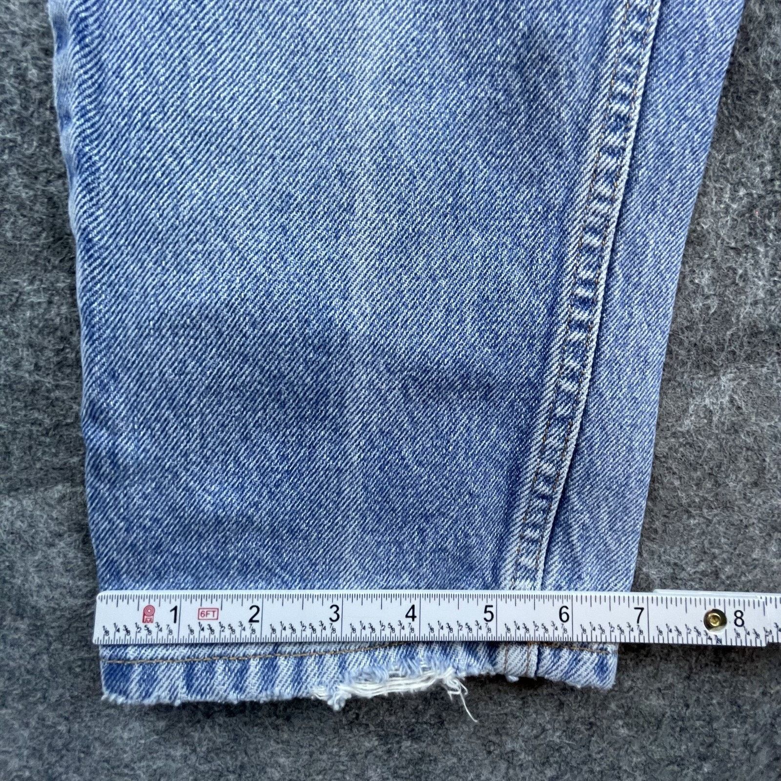 L.L. Bean Vintage L.L.Bean Jeans Womens 6P Denim Straight Taper Ripped Size 26" / US 2 / IT 38 - 7 Thumbnail