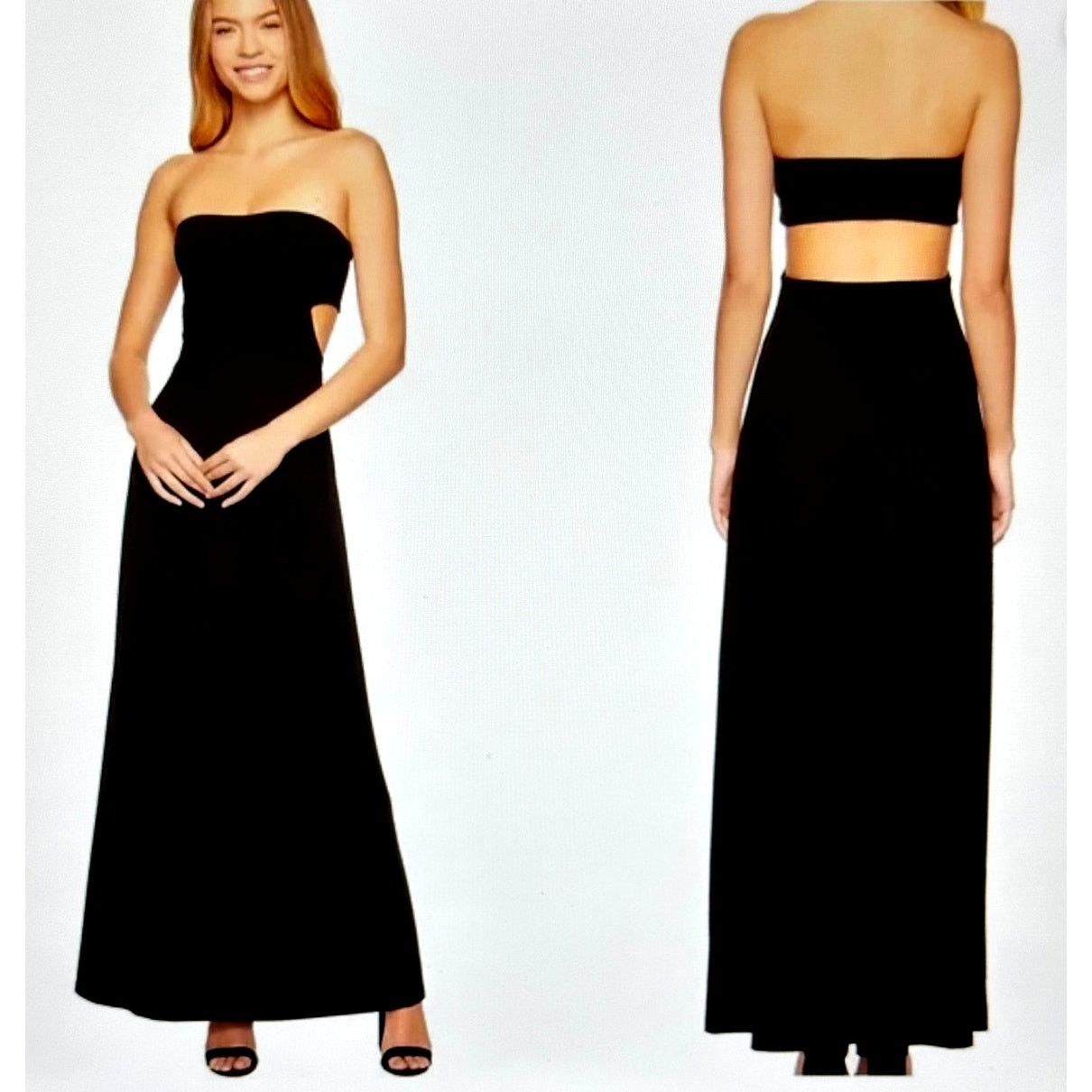 Susana Monaco Susana Monaco Strapless Cut Out Back Maxi Dress Snapdragon L Size L / US 10 / IT 46 - 12 Thumbnail