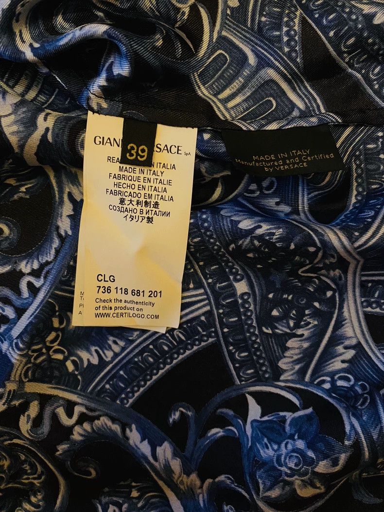 Versace Versace Genuine mulberry silk shirt Size US M / EU 48-50 / 2 - 6 Thumbnail
