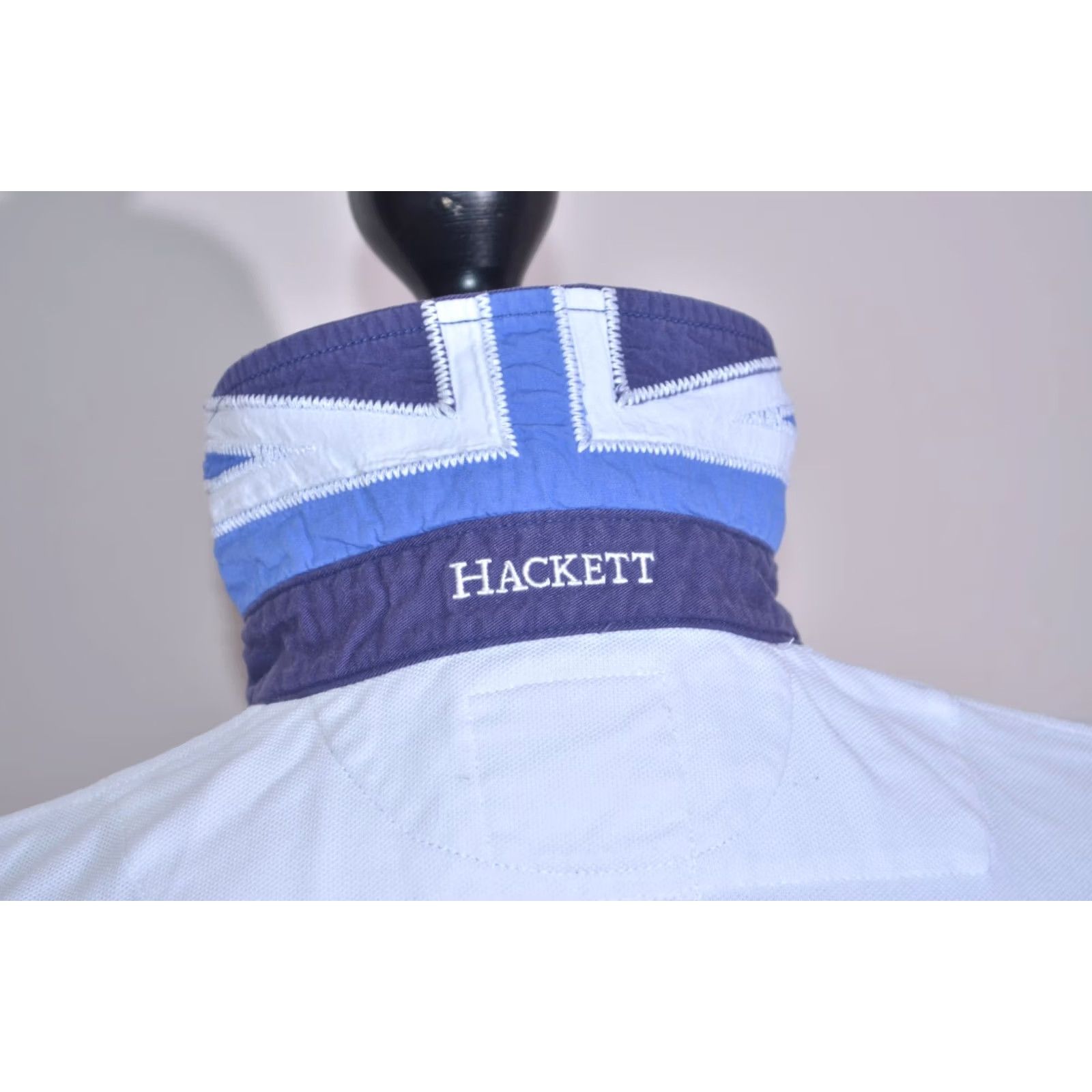 Hackett Hackett Polo Shirt Short Sleeve White Navy Mens M Size US M / EU 48-50 / 2 - 5 Thumbnail