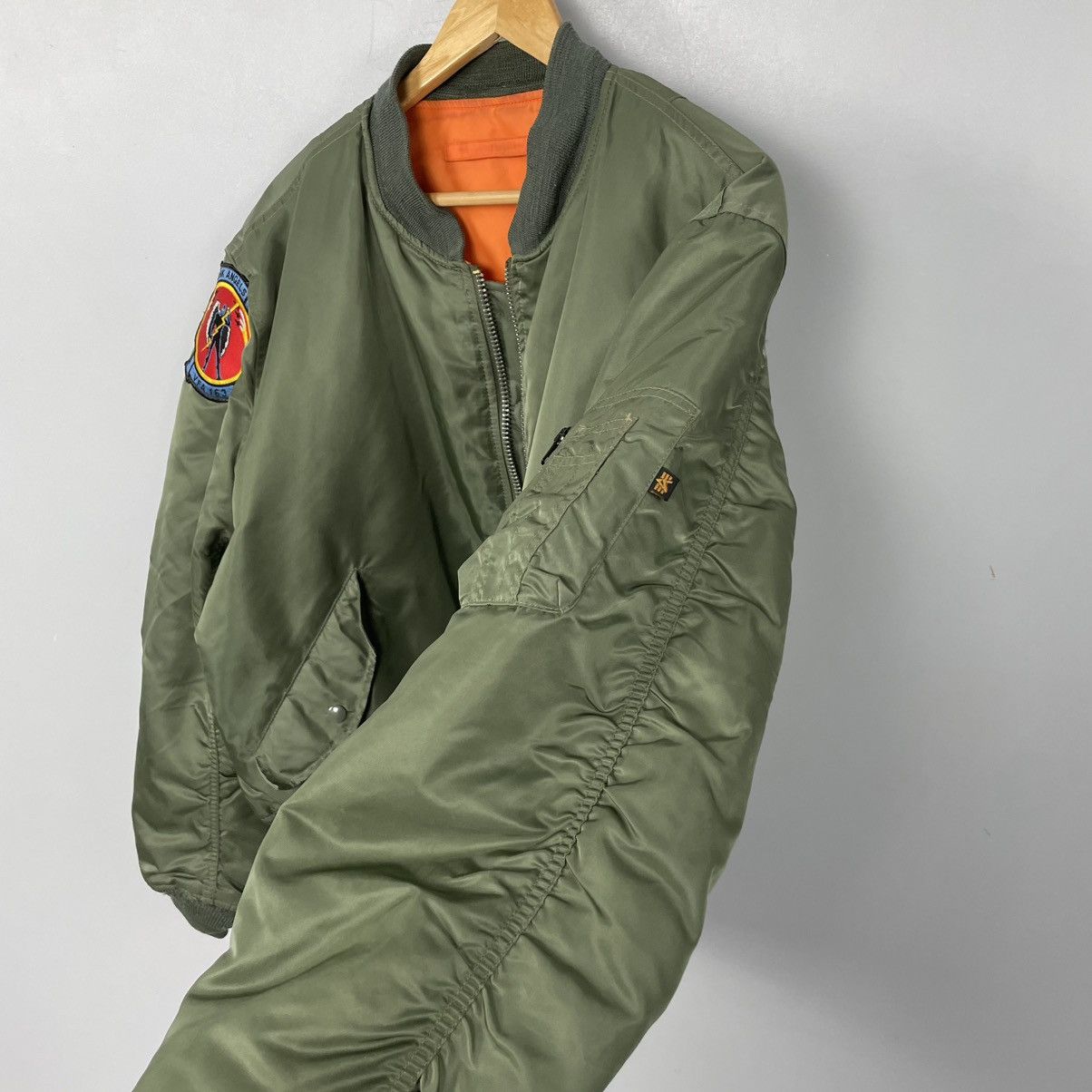 Alpha Industries RARE 80-90’s Alpha Industries Bomber MA-1 Stretwear Y2k Hype Size US XL / EU 56 / 4 - 4 Thumbnail