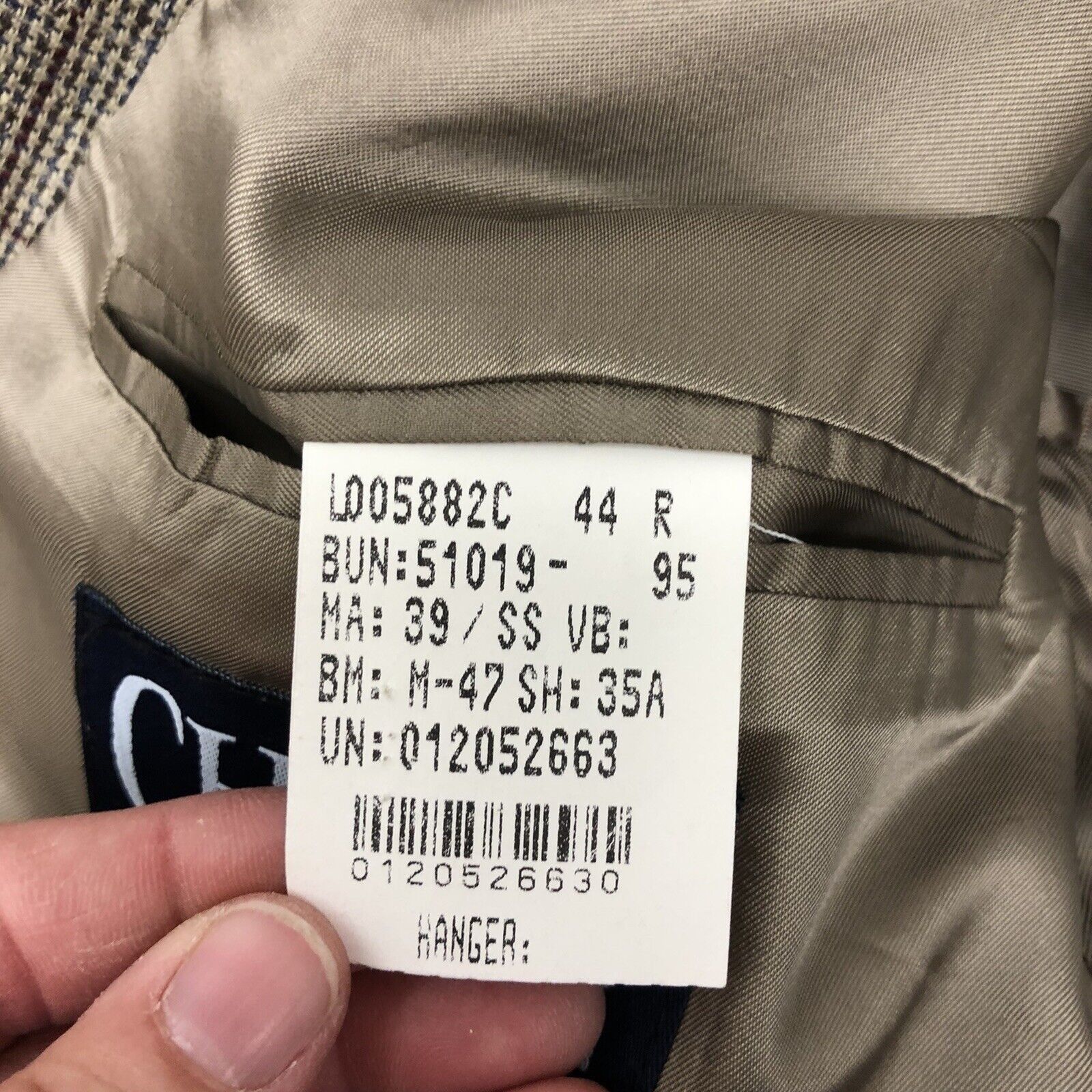 Ralph Lauren Vtg Ralph Lauren Gray Sage Sport Coat OVERCHECK Jacket Ja Size 44R - 3 Thumbnail