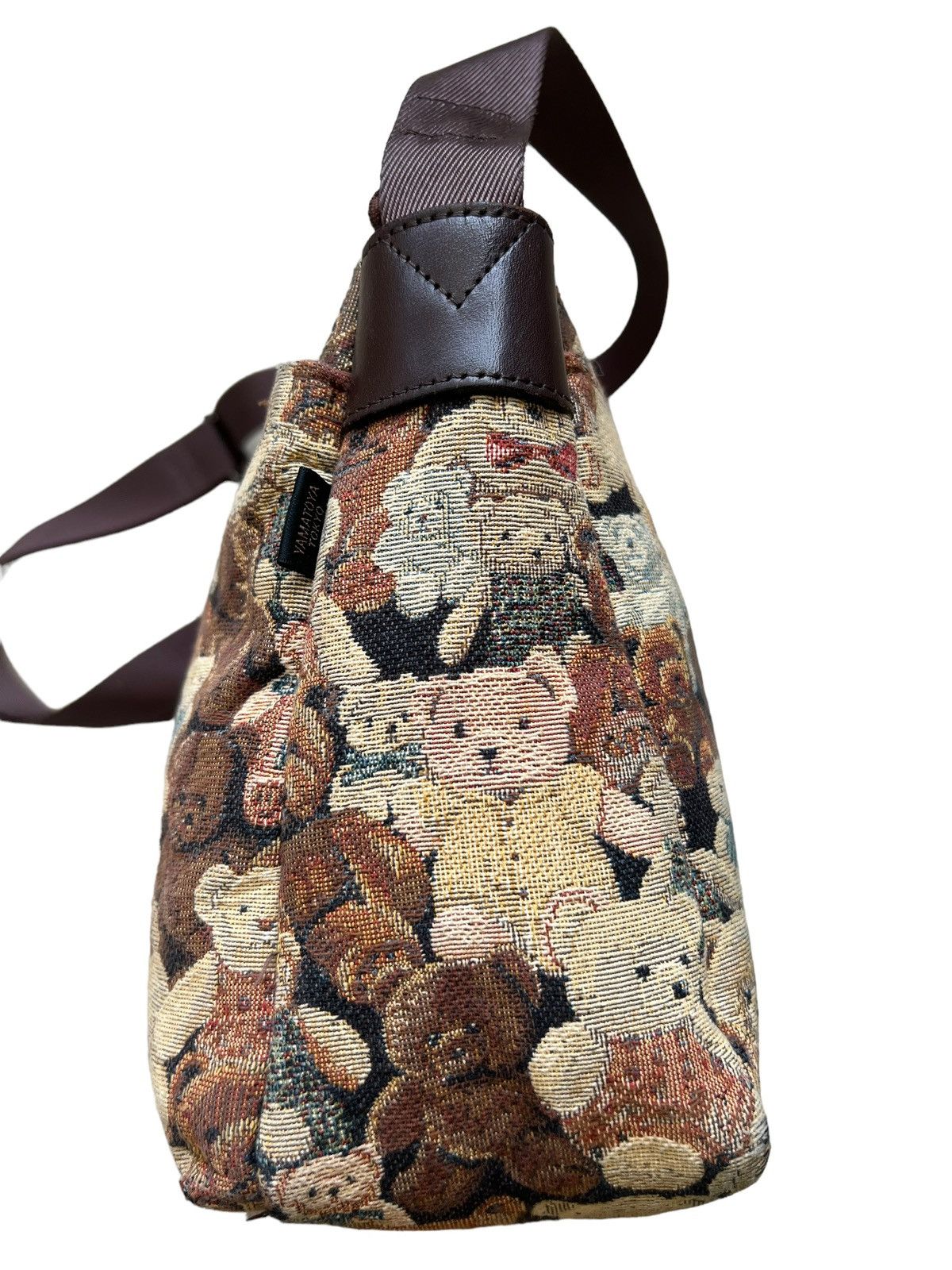 Japanese Brand Vintage Yamatoya Tokyo Ravi Ravi Jacquard Bears Sling Bag Size ONE SIZE - 7 Thumbnail