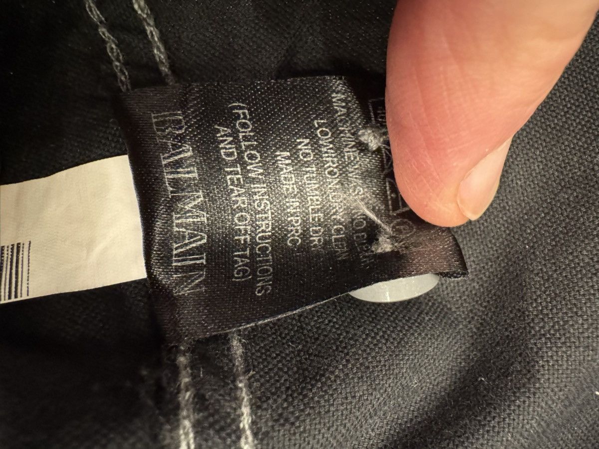 Balmain Balmain Paris Big Logo Button-down Long Sleeve Shirt Size US L / EU 52-54 / 3 - 12 Thumbnail