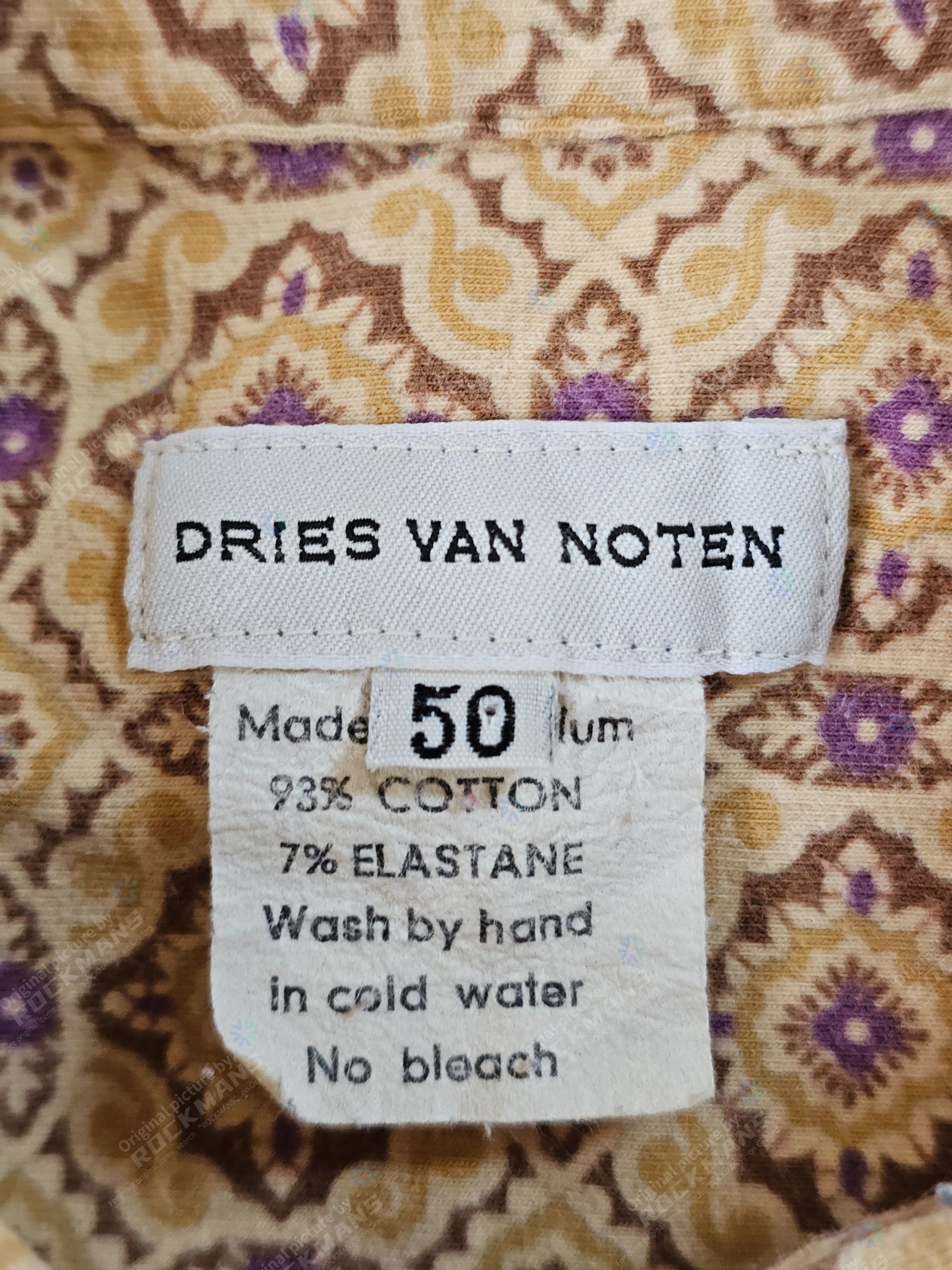 Dries Van Noten Dries Van Noten Unisex Clavel Shirt Size 50 Bue like S Size US M / EU 48-50 / 2 - 4 Thumbnail