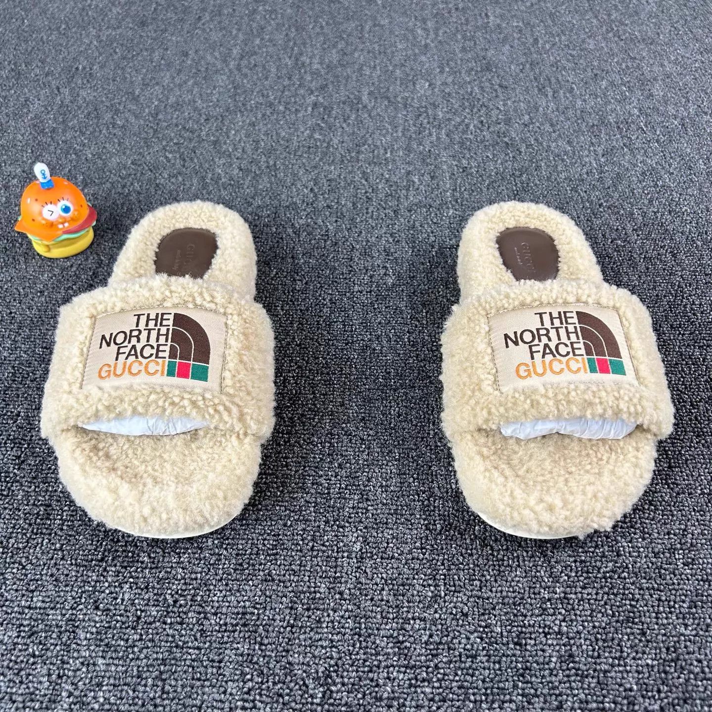 Gucci TNF x Gucci Plush Slippers Women's 37 New Size US 6.5 / IT 36.5 - 2 Thumbnail
