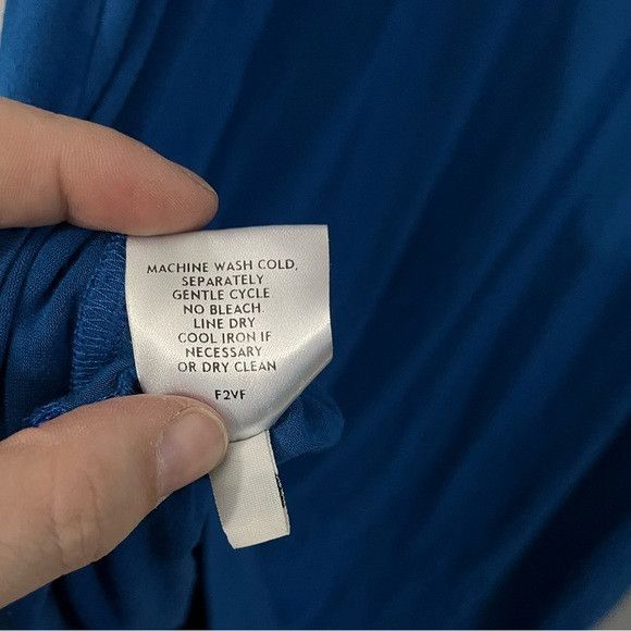 Eileen Fisher Eileen Fisher Cut-Out Oval Dress Stretch Jersey blue Sz XL Size L / US 10 / IT 46 - 5 Thumbnail
