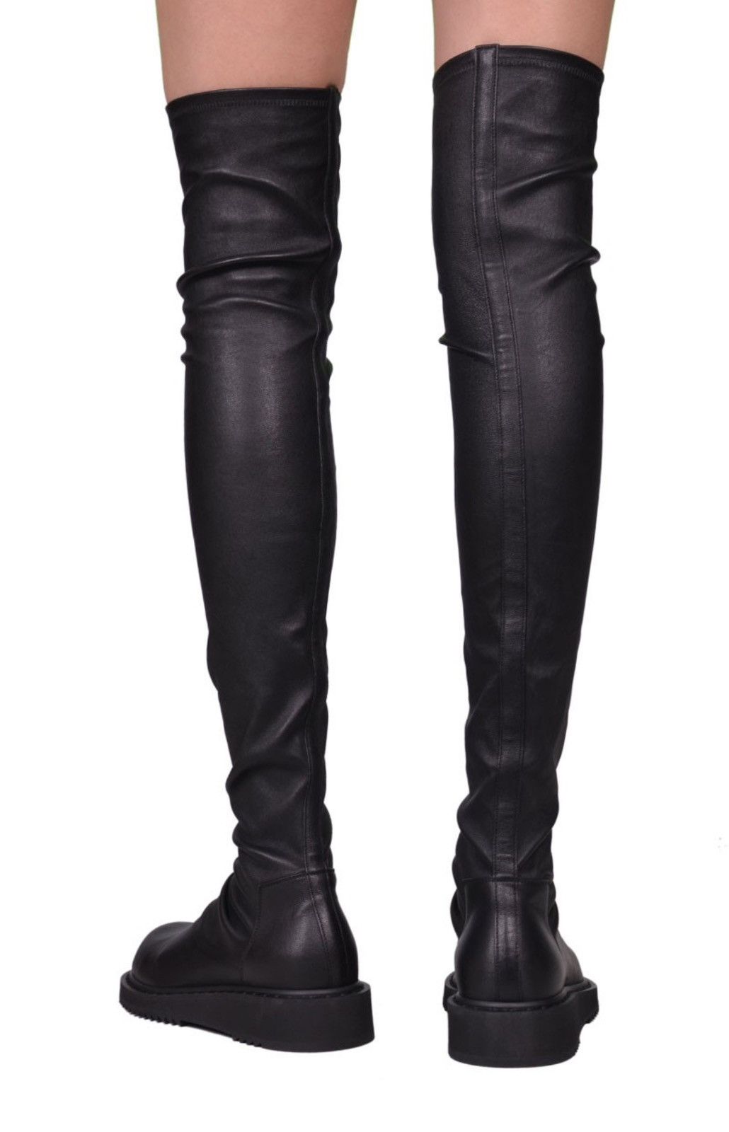 Rick Owens RICK OWENS CREEPER STRETCH LEATHER STOCKING BOOTS Size US 10 / IT 40 - 3 Thumbnail