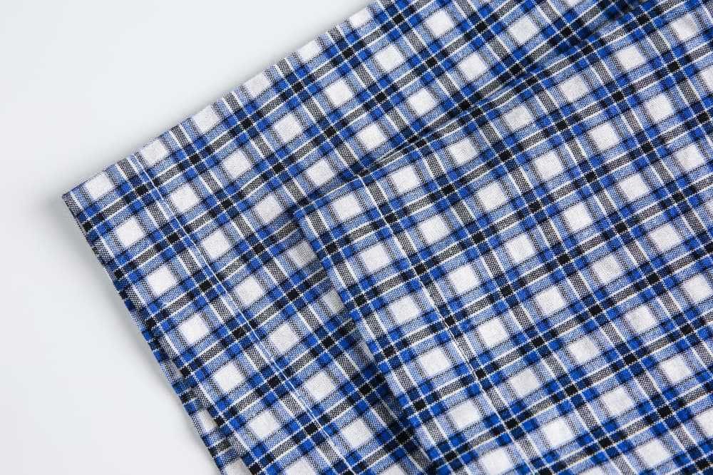 Japanese Brand × Vintage Men's Japanese cargo loose casual plaid short-sleeved shirt Size US M / EU 48-50 / 2 - 5 Thumbnail