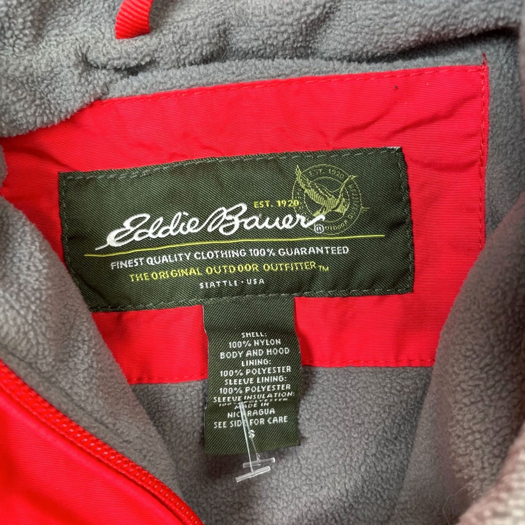 Eddie Bauer Eddie Bauer Jacket Womens Small Red Coat Fleece Lined Full Zip Insulated Hooded Size S / US 4 / IT 40 - 3 Thumbnail