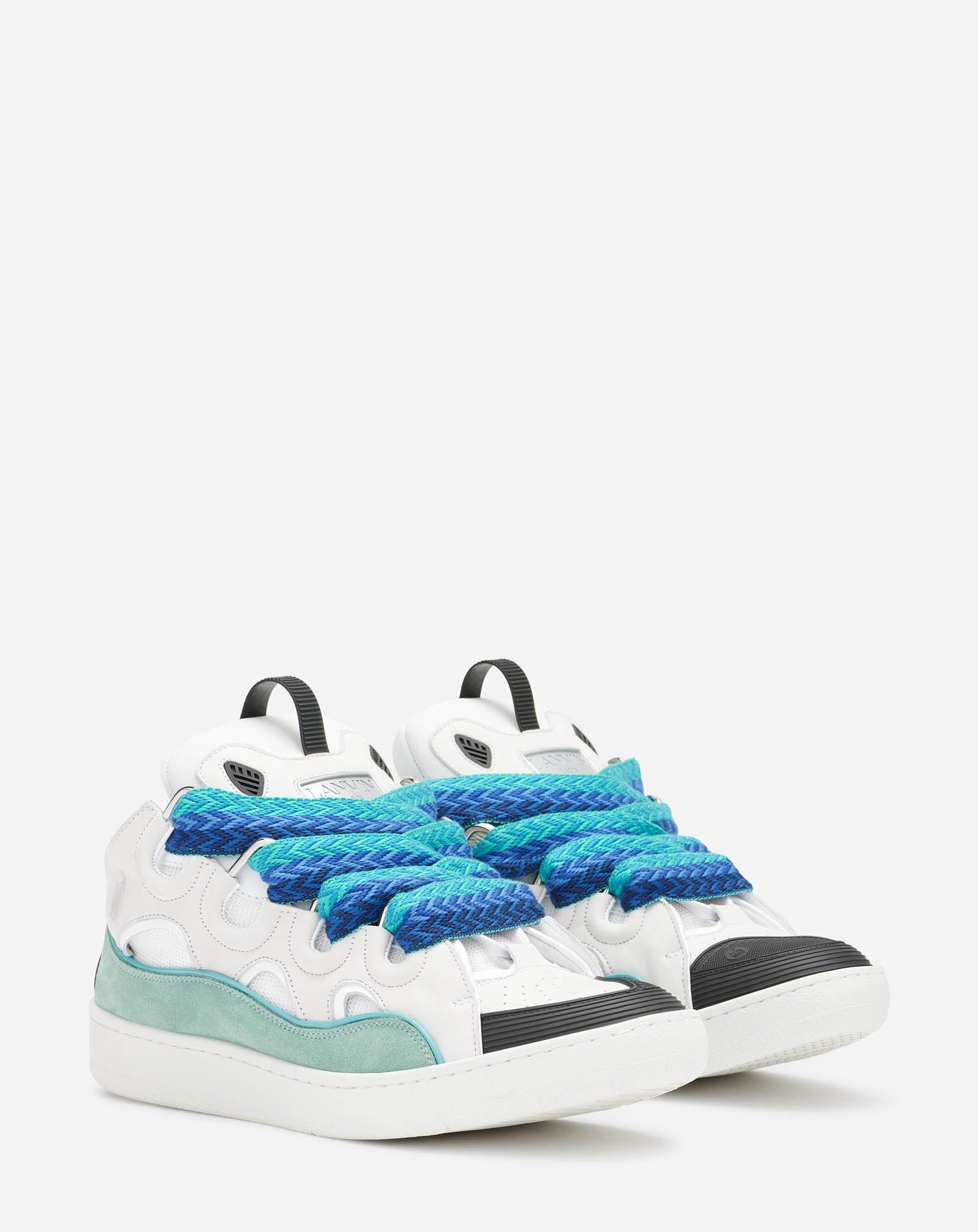 Lanvin oc11z0325 Curb Low-Top Sneakers in Multicolor Size US 7 / EU 40 - 2 Thumbnail