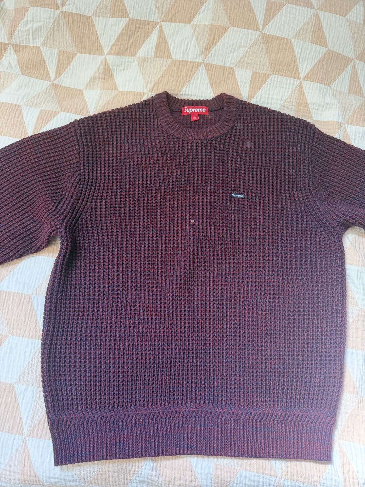 Supreme Supreme Plum Knit Sweater Size US M / EU 48-50 / 2 - 1 Thumbnail