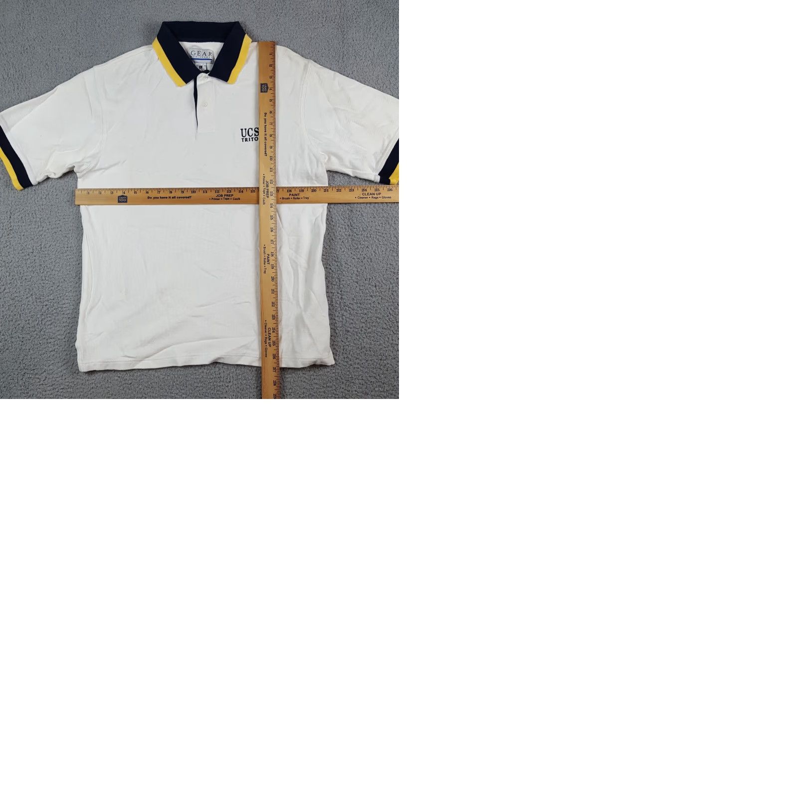 Vintage VINTAGE UC SAN DIEGO Tritons Basketball Men's Size L Button Collar Polo Shirt Size US L / EU 52-54 / 3 - 9 Thumbnail