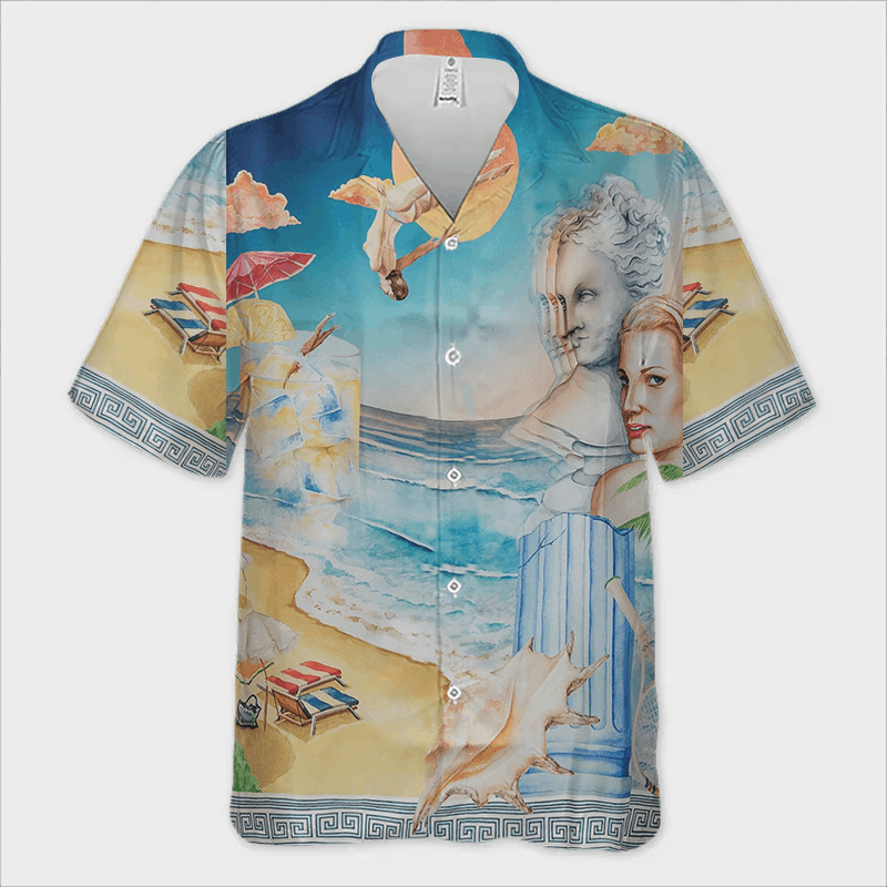 Vintage Le Plongeon Shirt, Art-Inspired Elegance Size US S / EU 44-46 / 1 - 2 Thumbnail