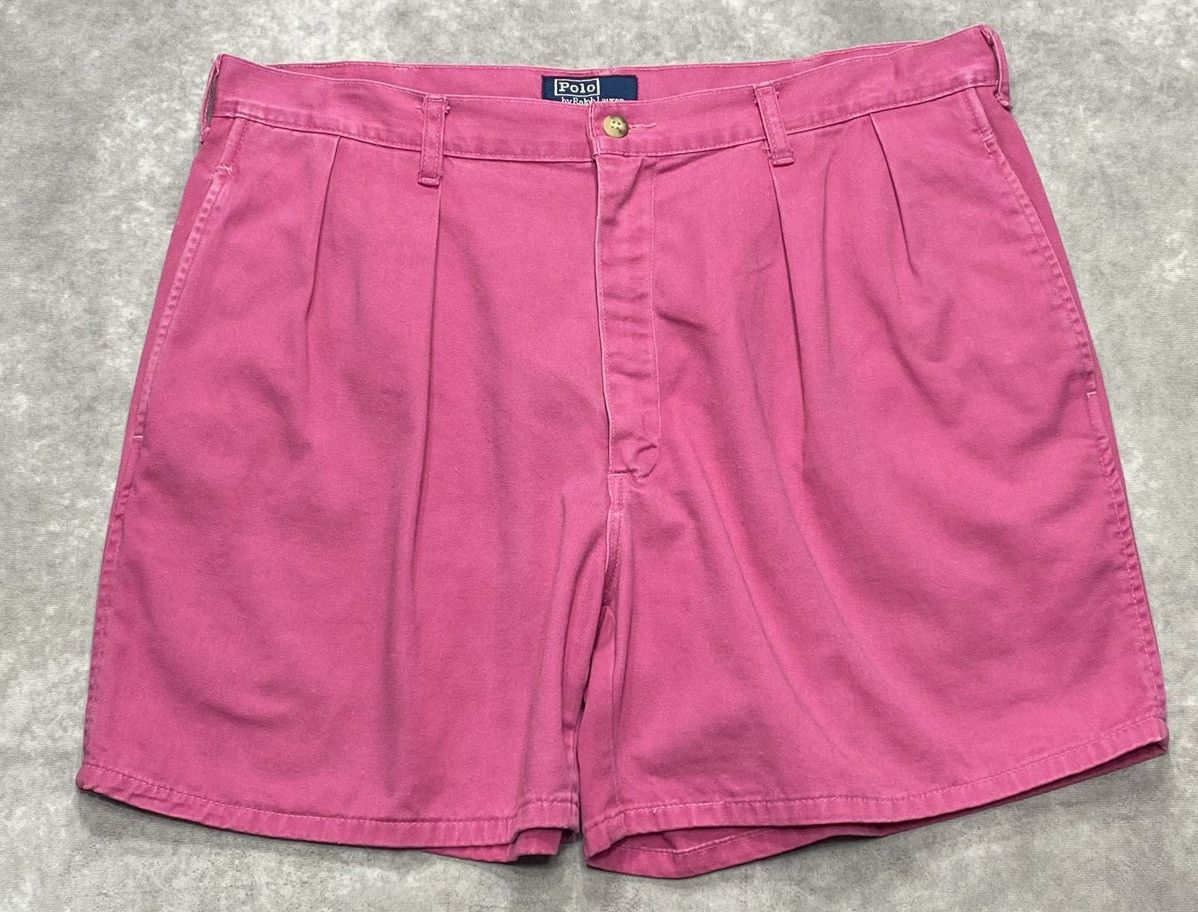 Polo Ralph Lauren 90’s Vintage Polo Ralph Lauren Pink Chino Shorts Size US 36 / EU 52 - 1 Thumbnail